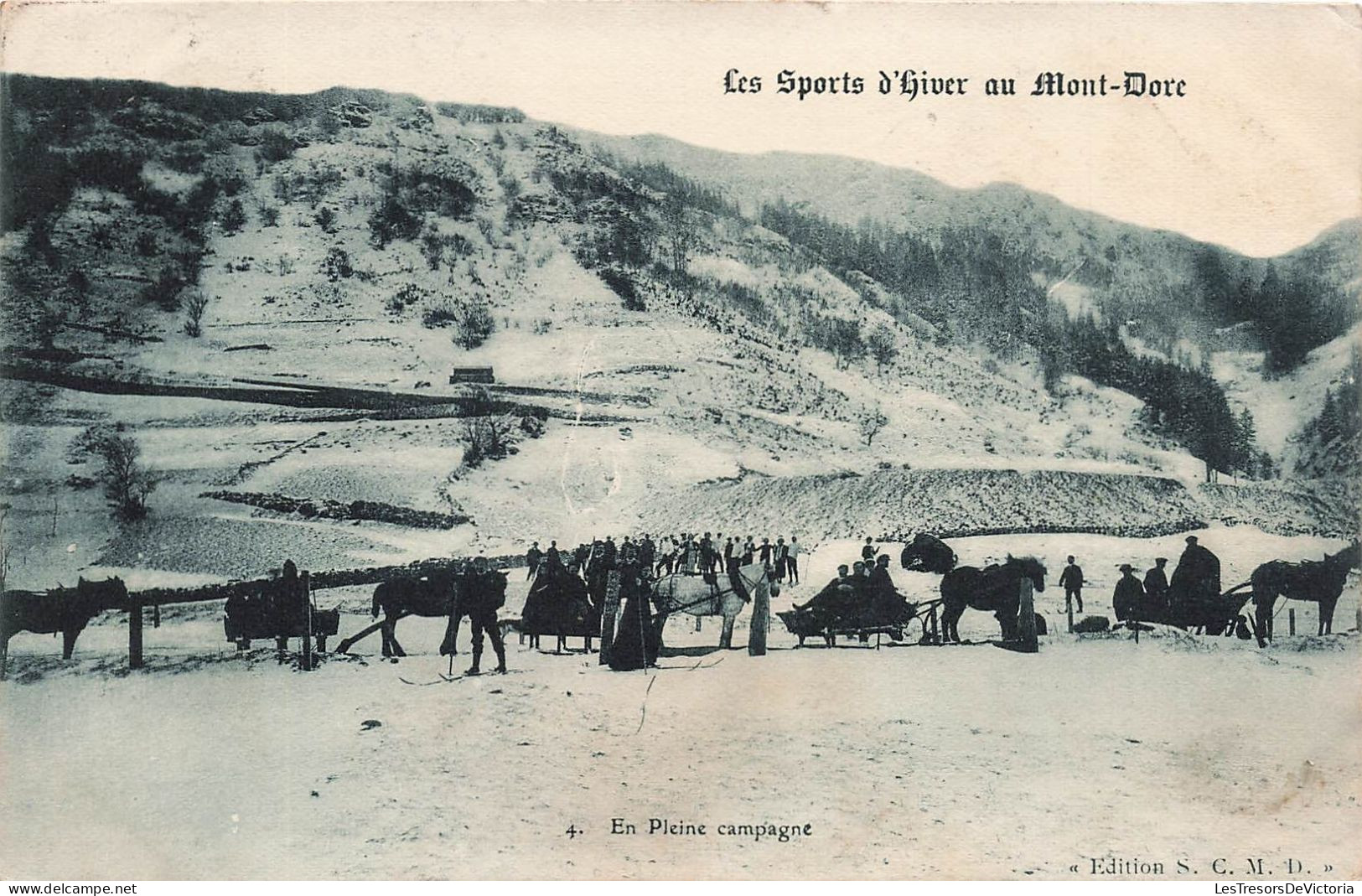 FRANCE - Les Sports D'hiver Au Mont Dore - En Pleine Campagne - Animé - Carte Postale Ancienne - Le Mont Dore