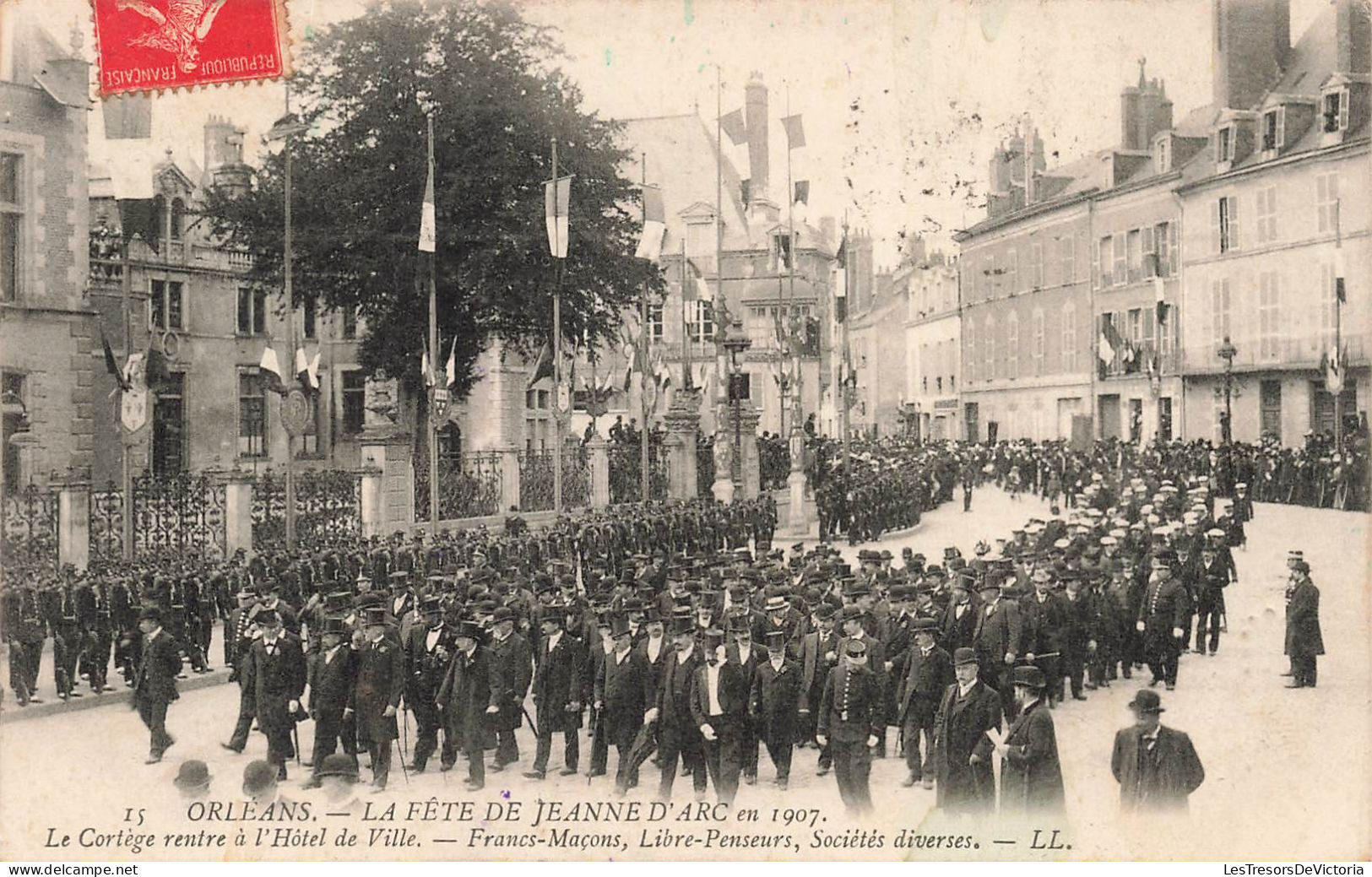 FRANCE - Orléans - La Fête De Jeanne D'Arc En 1907 - Le Cortège Rentre à L'hôtel - Animé - Carte Postale Ancienne - Orleans