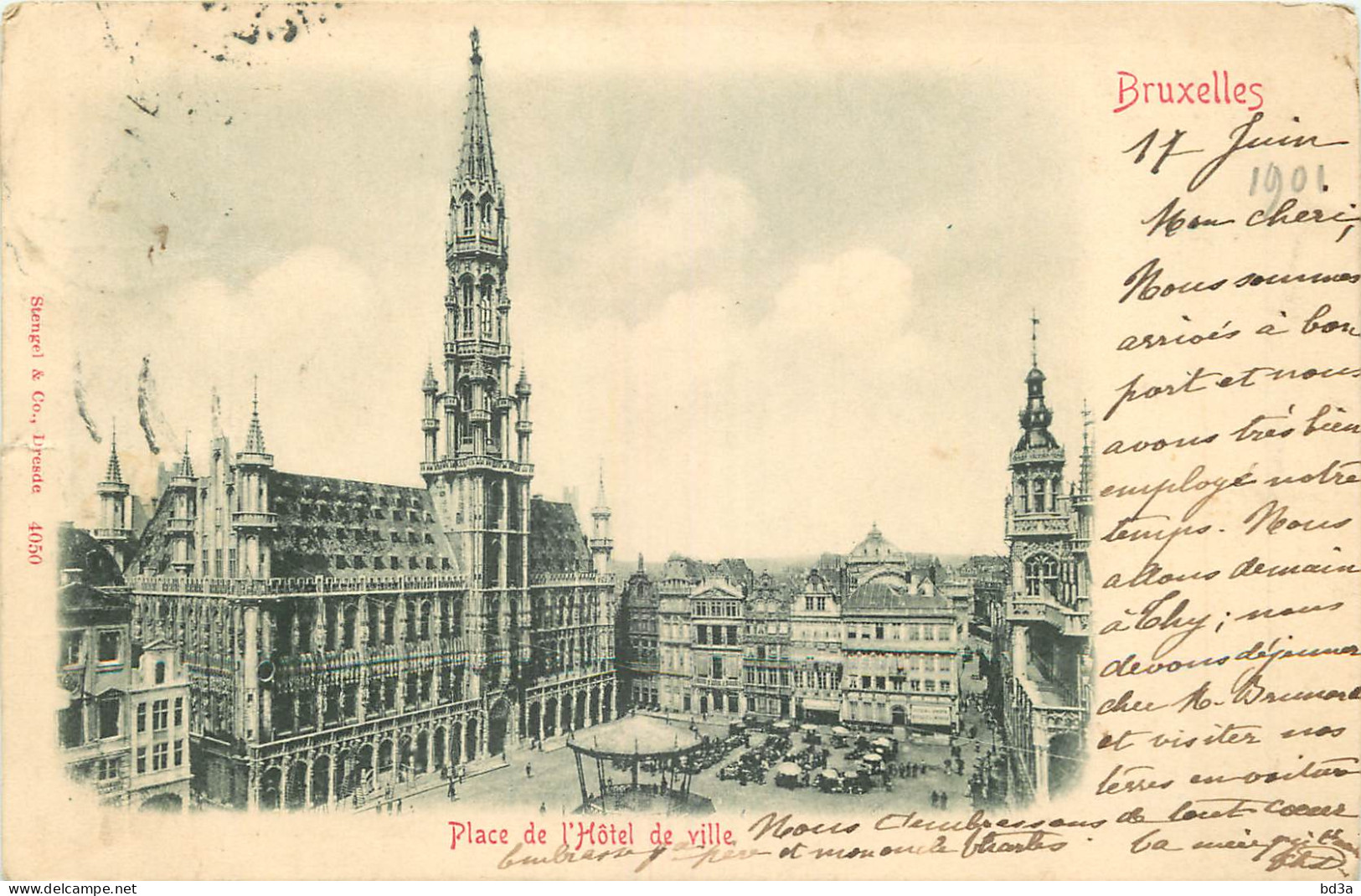 BRUXELLES  PLACE DE L'HOTEL DE VILLE - Lanen, Boulevards