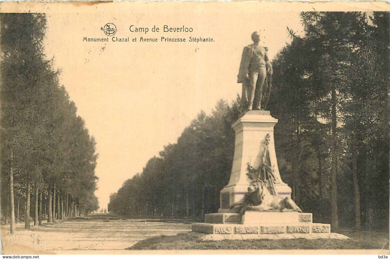 BELGIQUE CAMP DE BEVERLOO MONUMENT CHAZAL ET AVENUE PRINCESSE STEPHANIE - Leopoldsburg (Beverloo Camp)