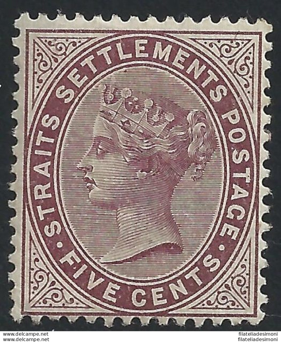 1882 STRAITS SETTLEMENTS - SG N° 48  MLH/* - Other & Unclassified