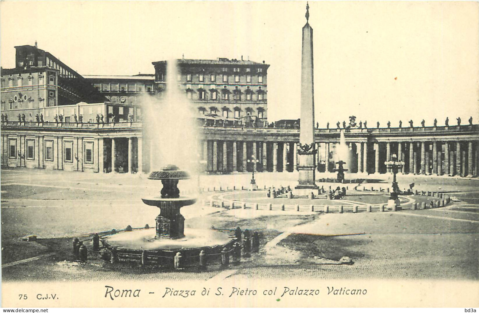 ITALIA ROMA PIAZZA DI S. PIETRO COL PALAZZO VATICANO - Orte & Plätze