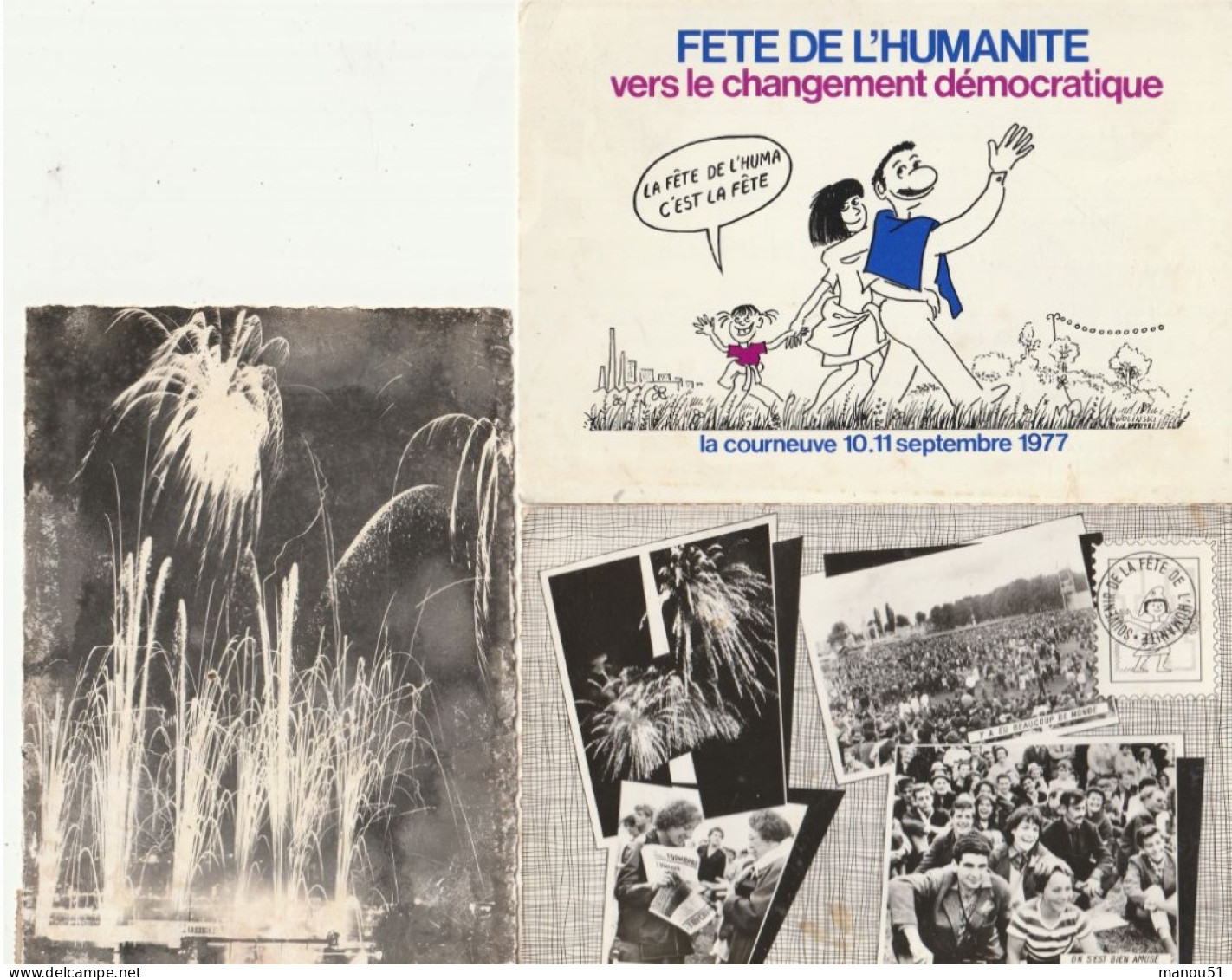 Fête De L'HUMANITE - Lot De 3 CPSM - Evènements