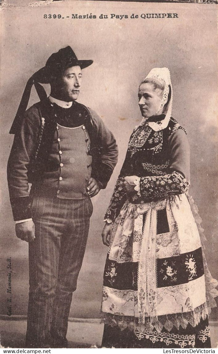 COUPLES - Mariés Du Pays De Quimper - Carte Postale Ancienne - Paare
