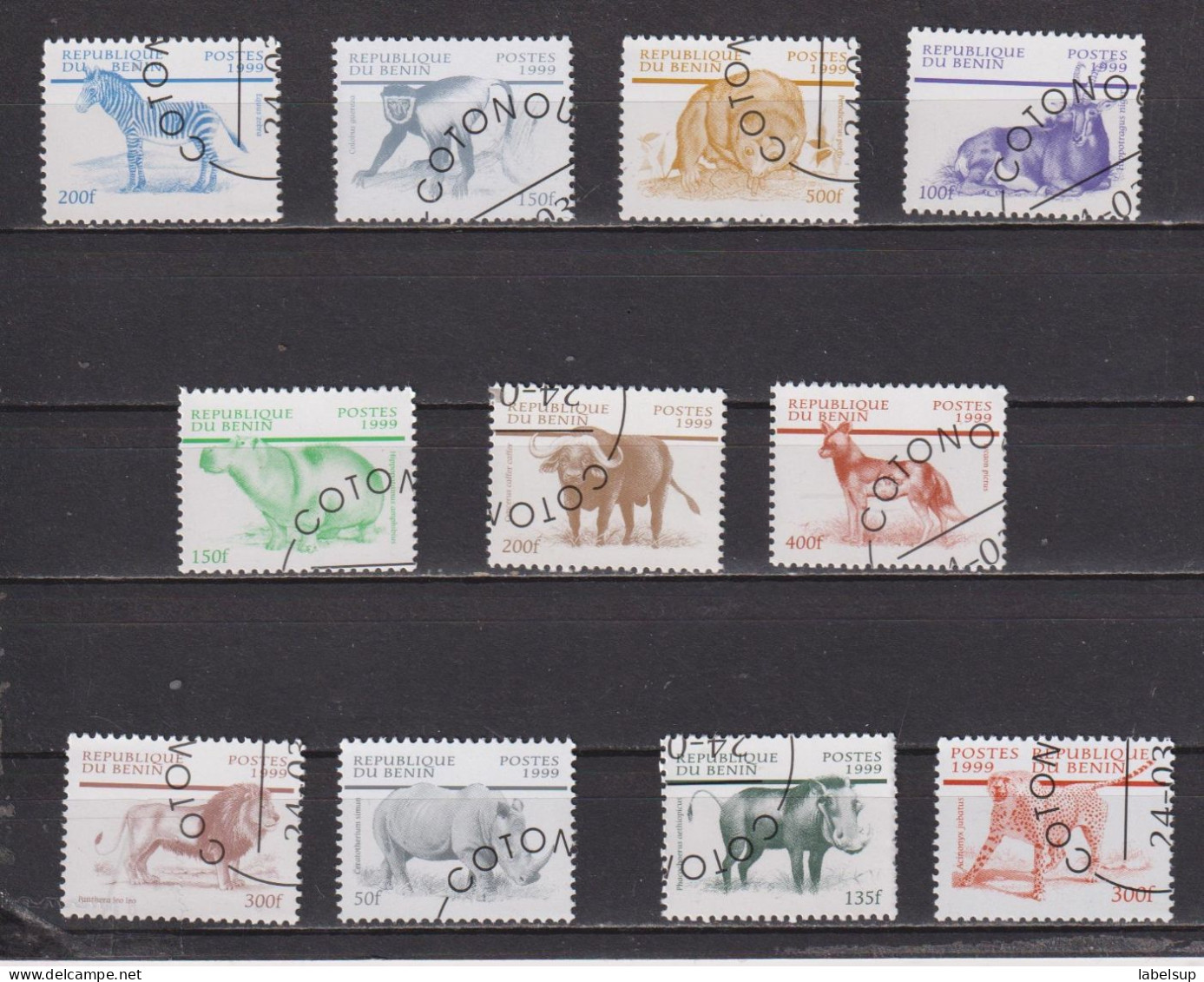 Lot De Timbres Préoblitérés Neufs** Du Bénin De 1999 Série Animaux - Benin - Dahomey (1960-...)