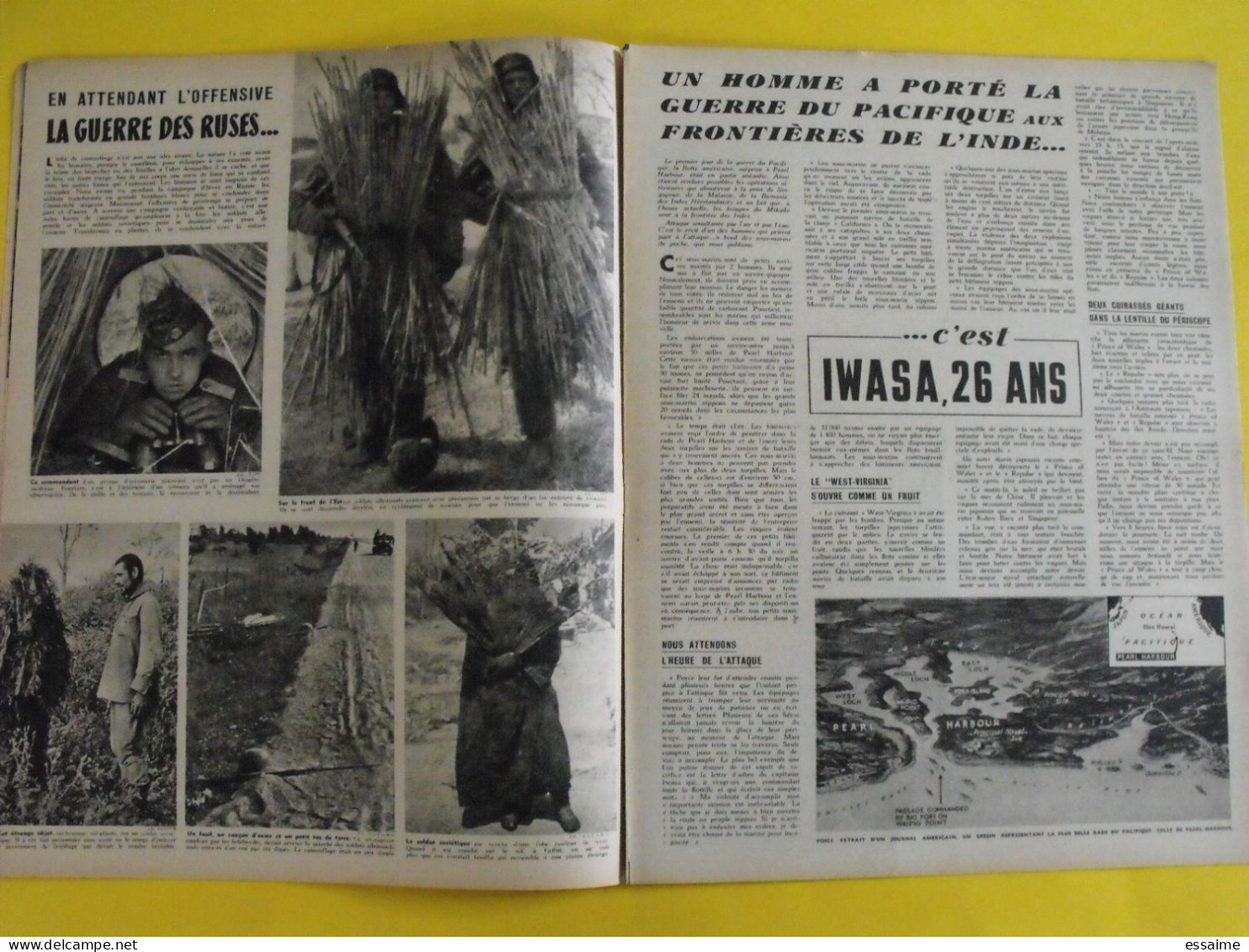 6 Revues La Semaine De 1942. Actualités Guerre Photos Collaboration Madagascar Jean Marais Pétain Chine Crimée Inde - Oorlog 1939-45