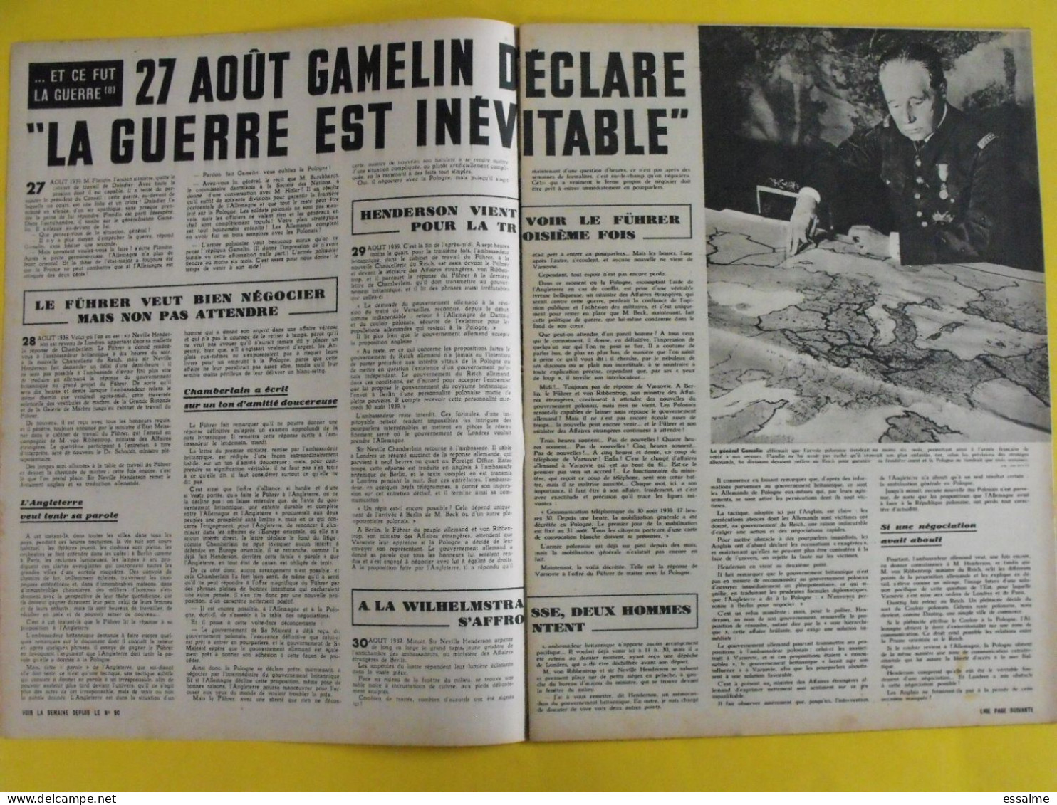 6 revues La semaine de 1942. actualités guerre photos collaboration madagascar jean marais pétain chine crimée inde