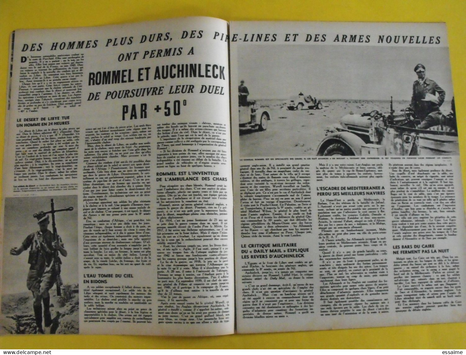 6 revues La semaine de 1942. actualités guerre photos collaboration madagascar jean marais pétain chine crimée inde