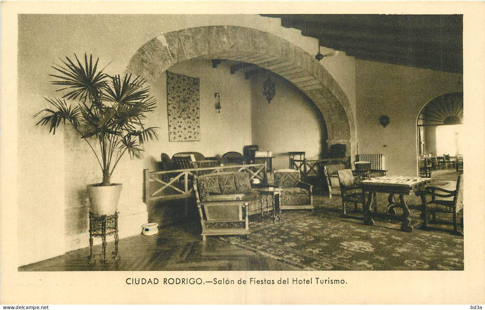 ESPANA CIUDAD RODRIGO  SALON DE FIESTAS DEL HOTEL TURISMO - Salamanca