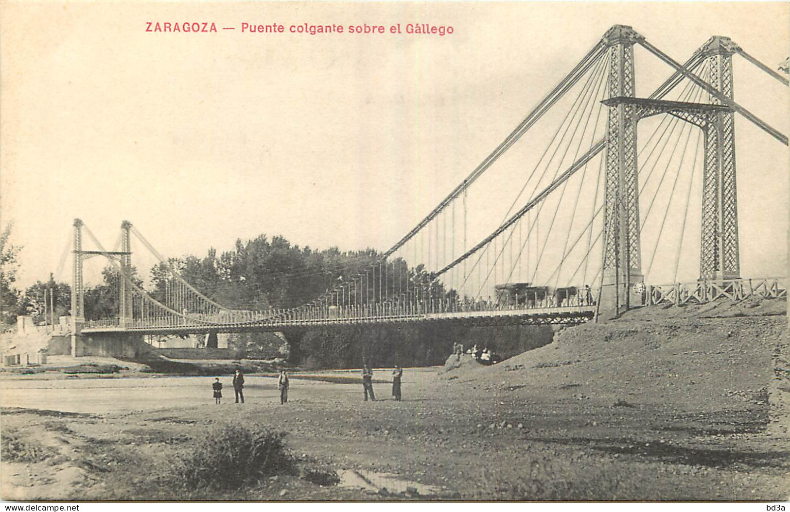 ESPANA ZARAGOZA  PUENTE COLGANTE SOBRE EL GALLEGO - Zaragoza