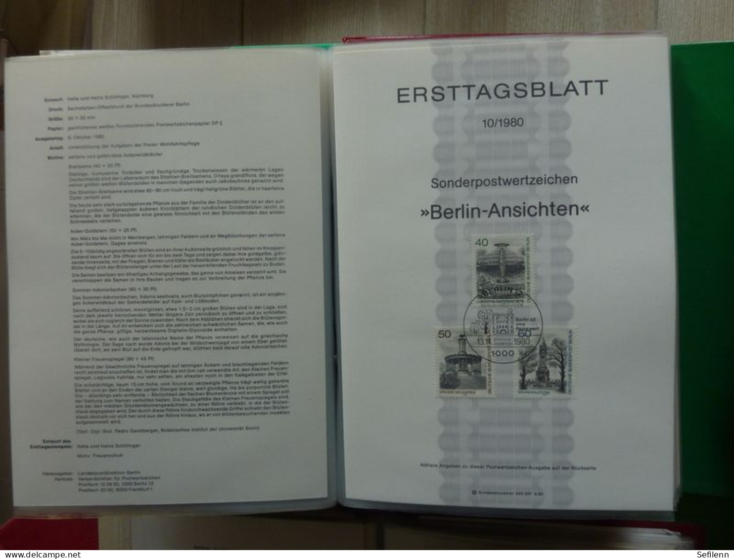 1974/1990 Deutschland Bundespost + Berlin 595x Ersttagblatt (not Complete) In 11 Binders - Collezioni (in Album)