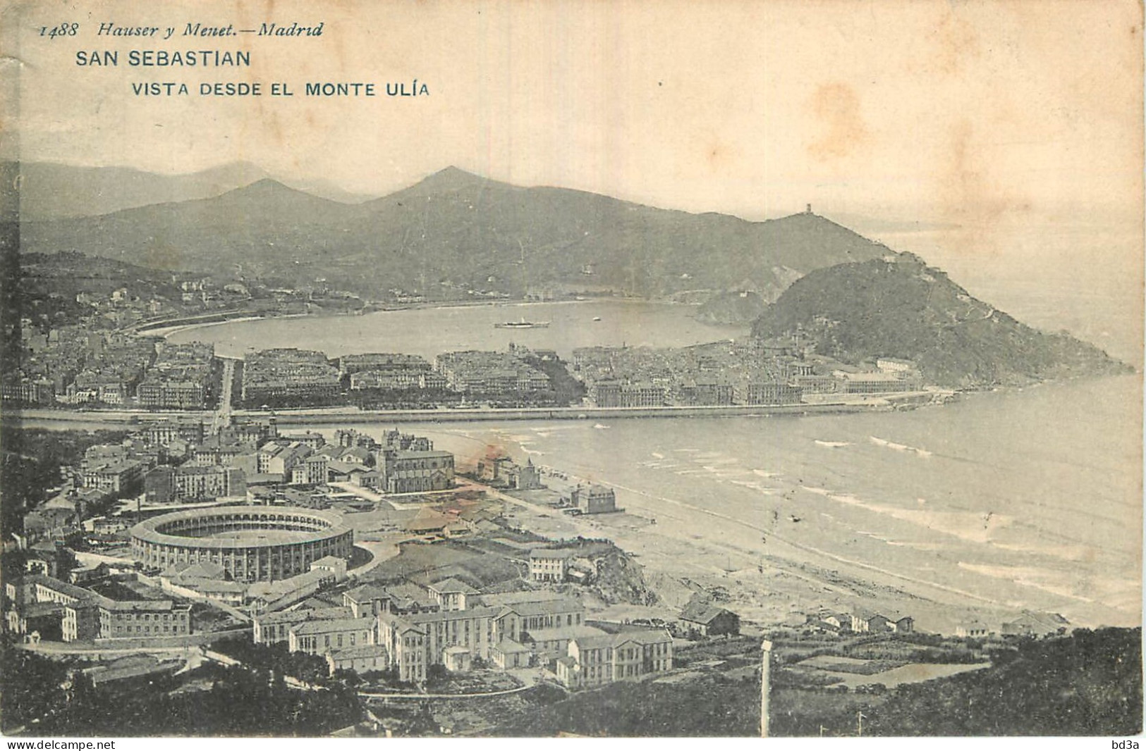 ESPANA SAN SEBASTIAN  VISTA DESDE EL MONTE ULIA - Guipúzcoa (San Sebastián)