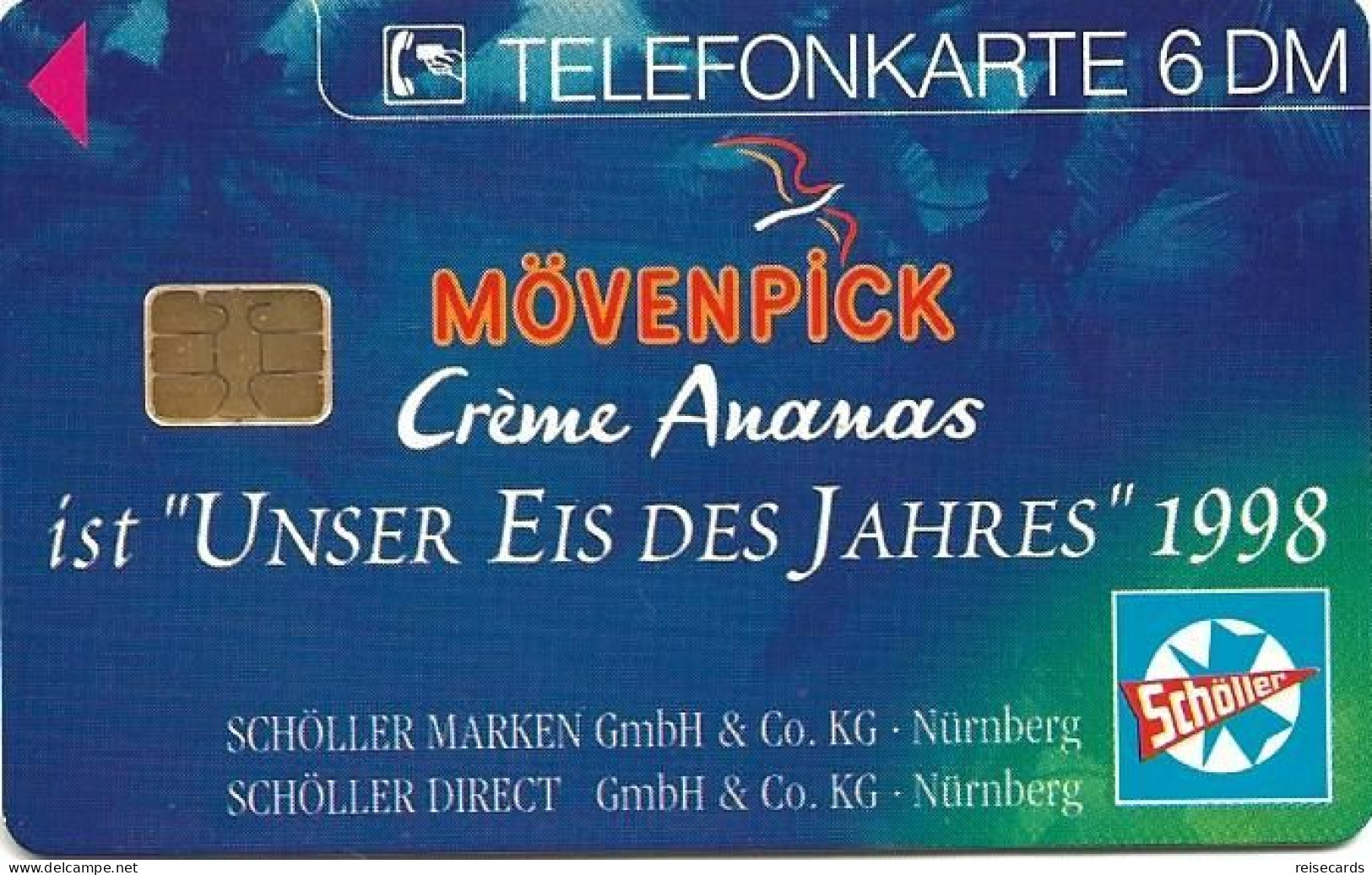 Germany: O 1452 12.97 Mövenpick, Crème Ananas. Mint - O-Series: Kundenserie Vom Sammlerservice Ausgeschlossen