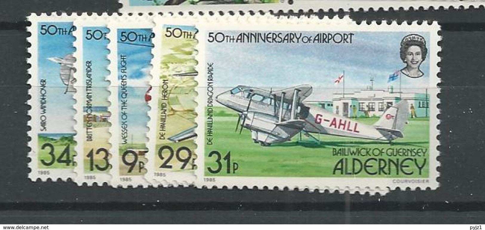 1985 MNH Alderney Mi 18-22 Postfris** - Alderney