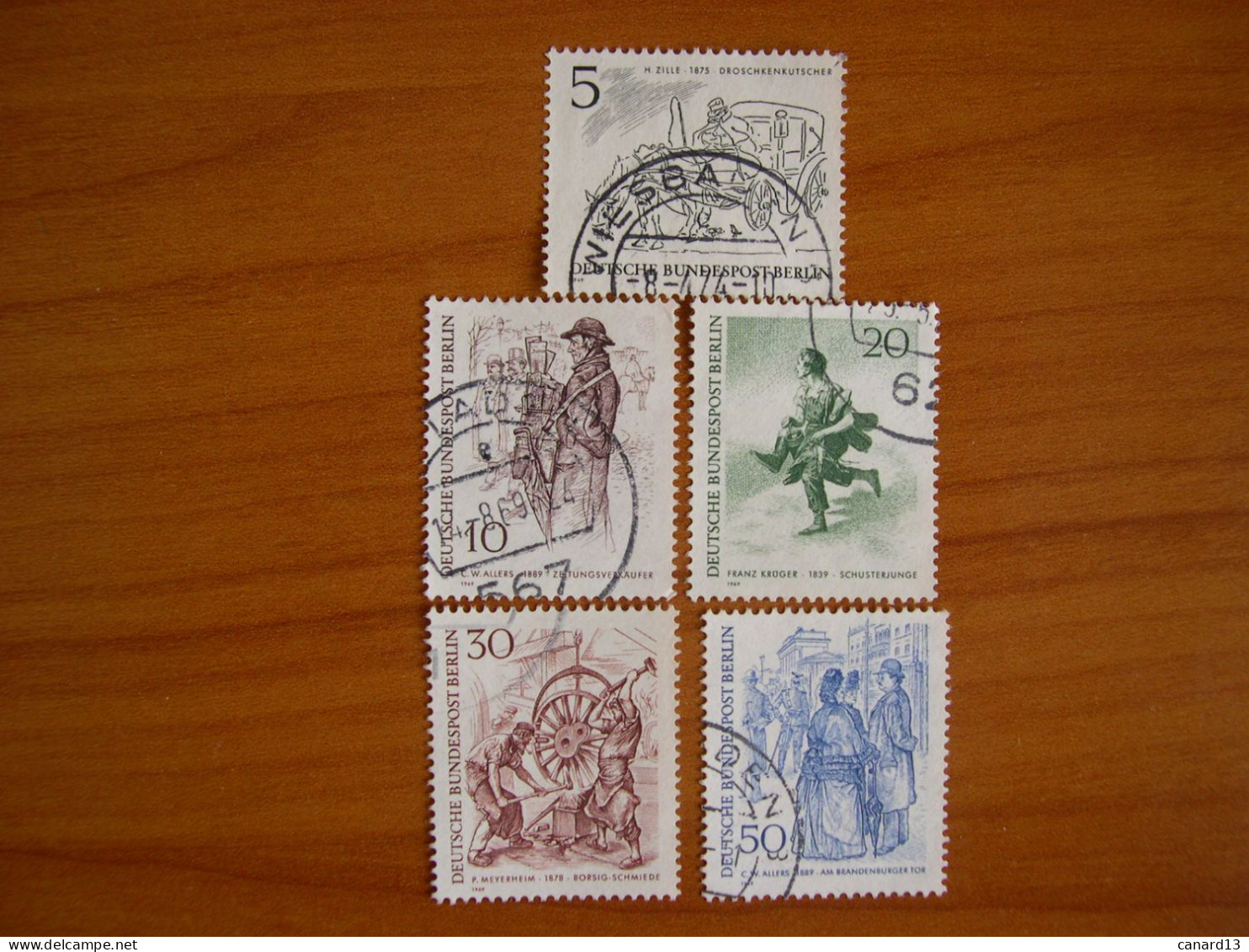 Allemagne Berlin Obl N° 305/309 - Used Stamps