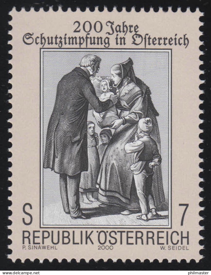 2332 200 Jahre Schutzimpfung In Österreich, Historische Impfszene, 7 S ** - Neufs