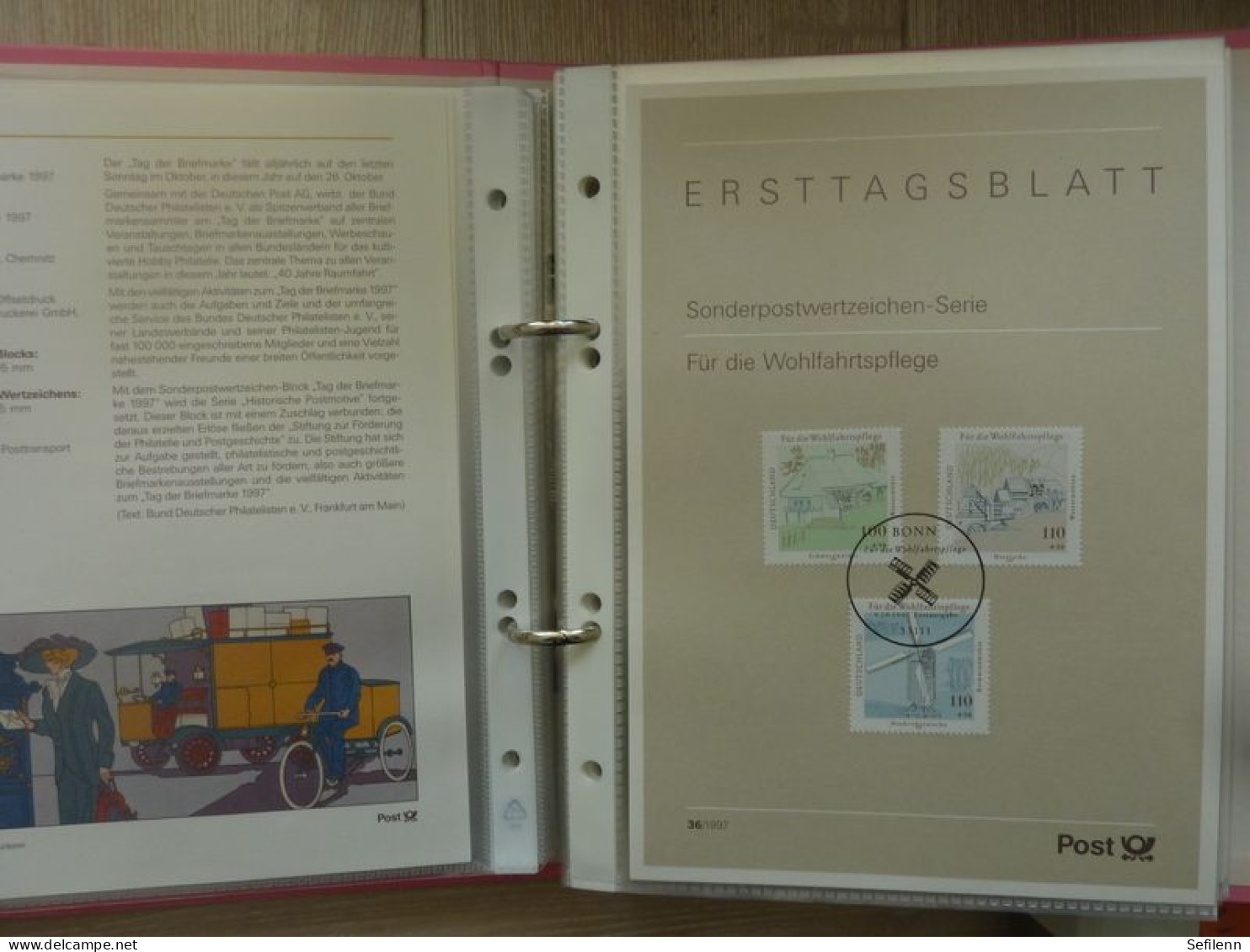 1990/2000 Deutschland Bundespost 530x Ersttagblatt (not Complete) In 8 Binders - Sammlungen (im Alben)