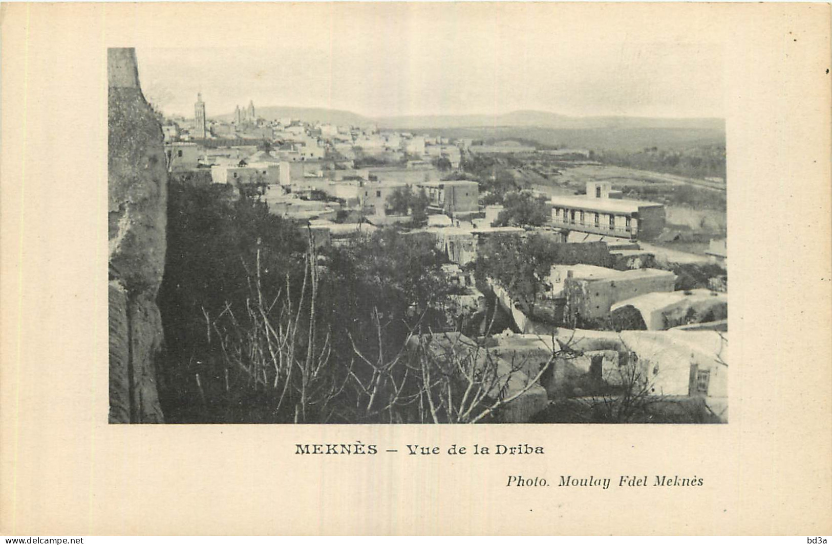  MAROC  MEKNES VUE DE LA DRIBA PHOTO MOULAY - Meknès