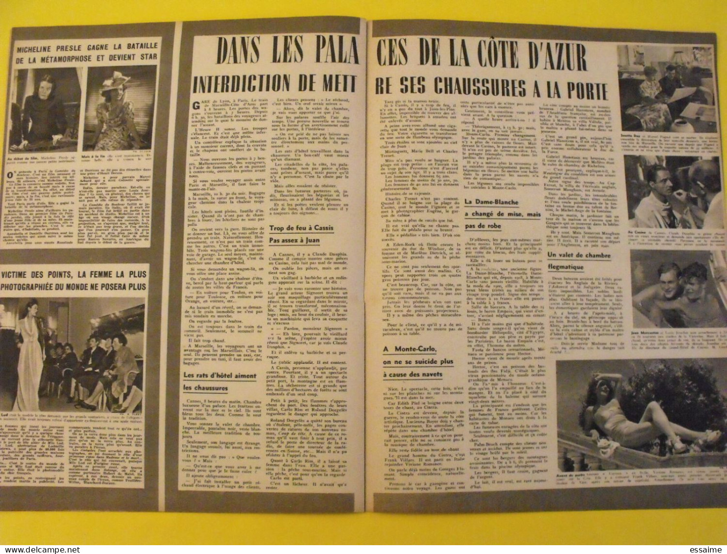 6 revues La semaine de 1942. actualités guerre photos collaboration sebastopol micheline presle dieppe libye