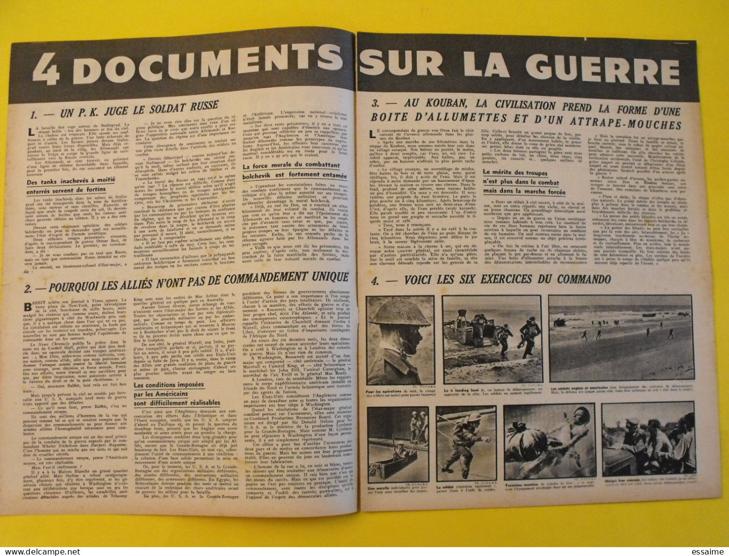 6 revues La semaine de 1942. actualités guerre photos collaboration sebastopol micheline presle dieppe libye