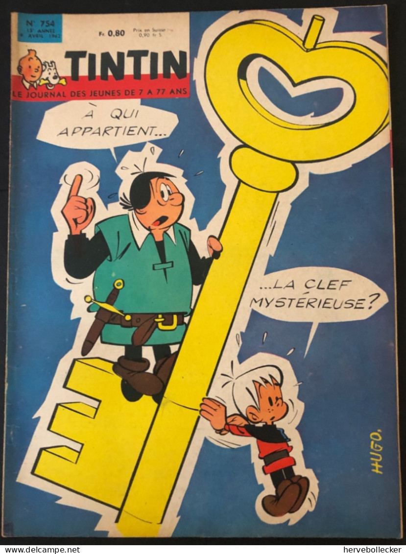 TINTIN Le Journal Des Jeunes N° 754 - 1963 - Tintin
