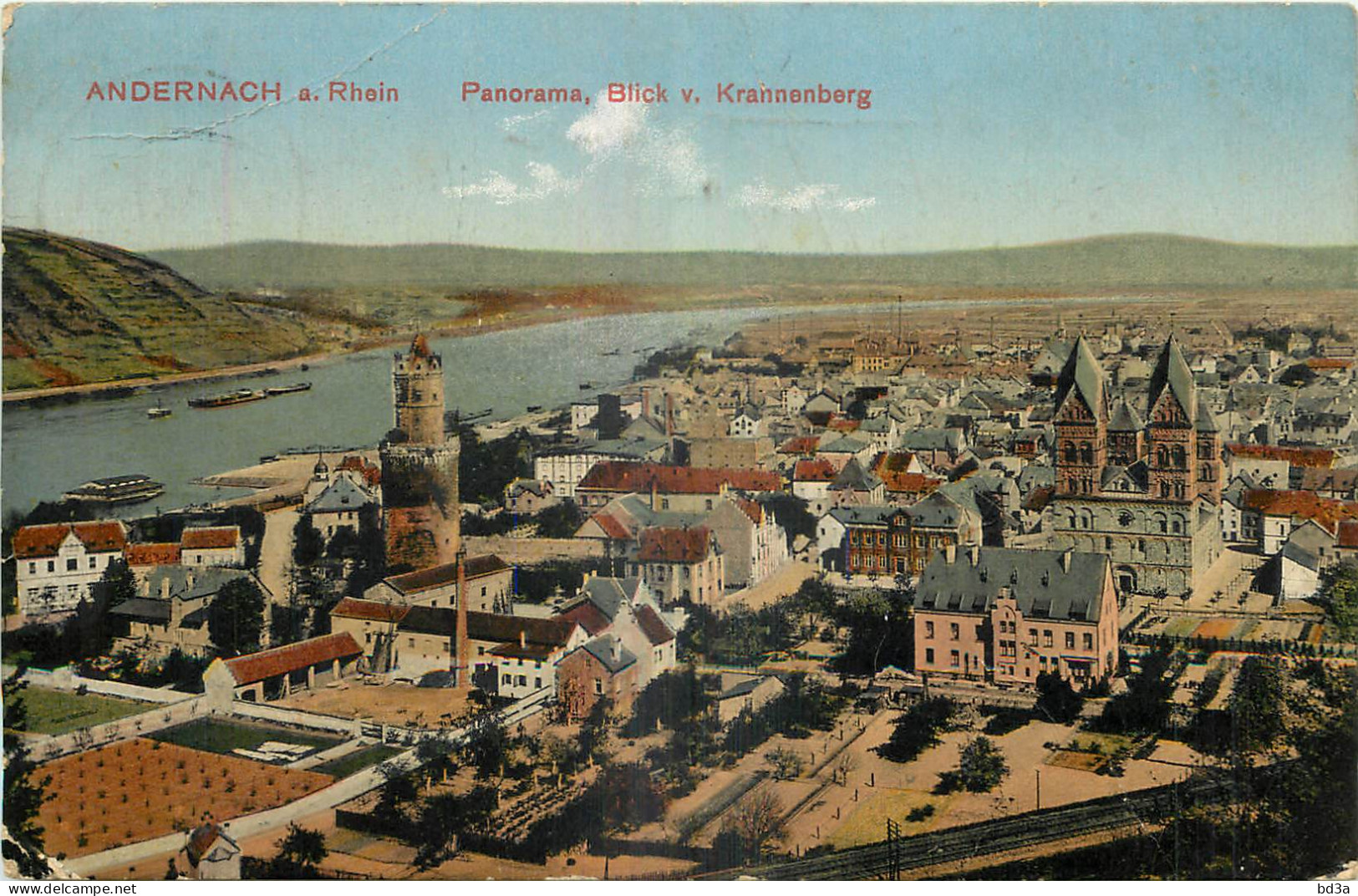 DEUTSCHLAND ANDERNACH A. RHEIN PANORAMA BLICK V. KRANNENBERG - Andernach