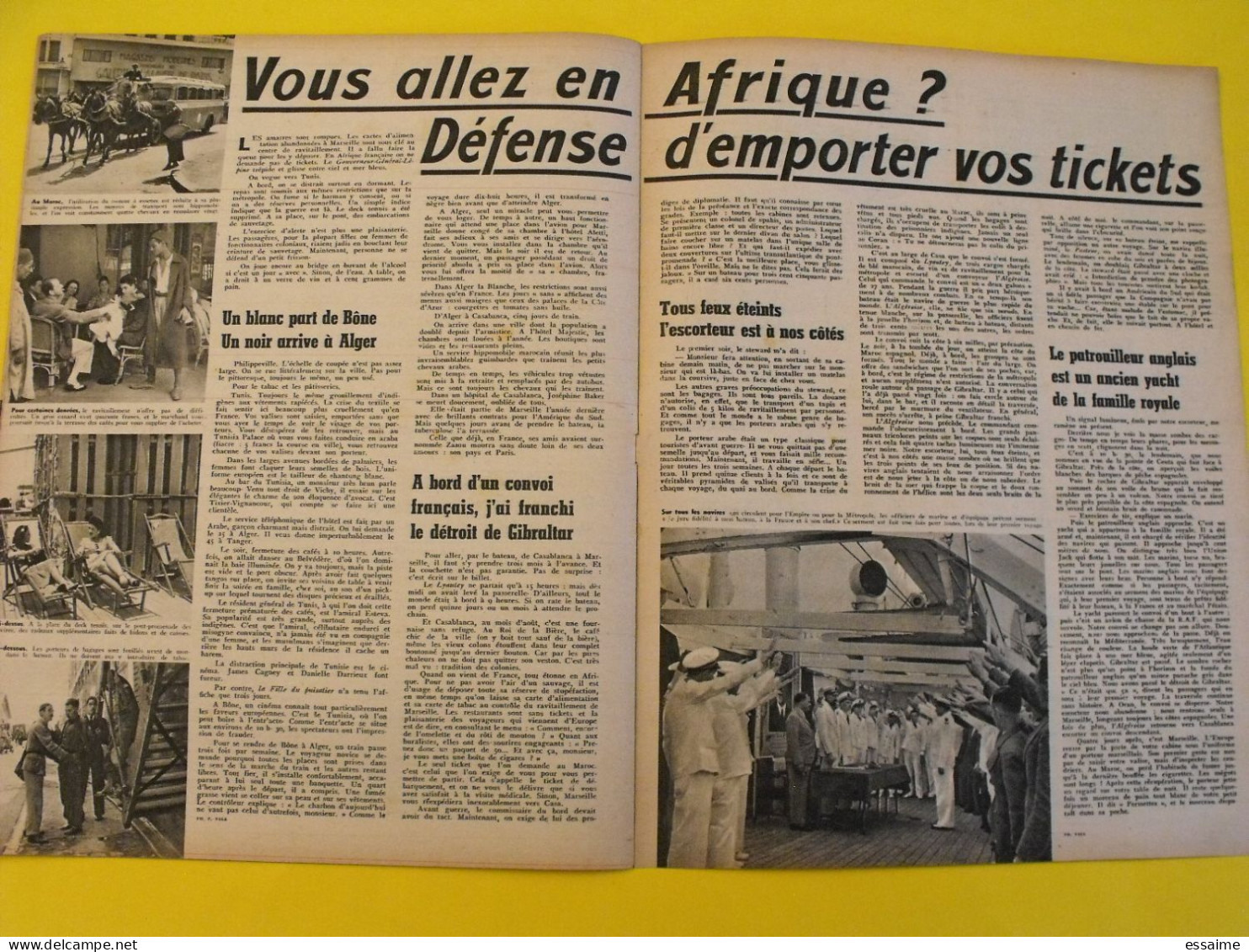 6 revues La semaine de 1942. actualités guerre photos collaboration stalingrad dakar josseline gael tobrouk moscou