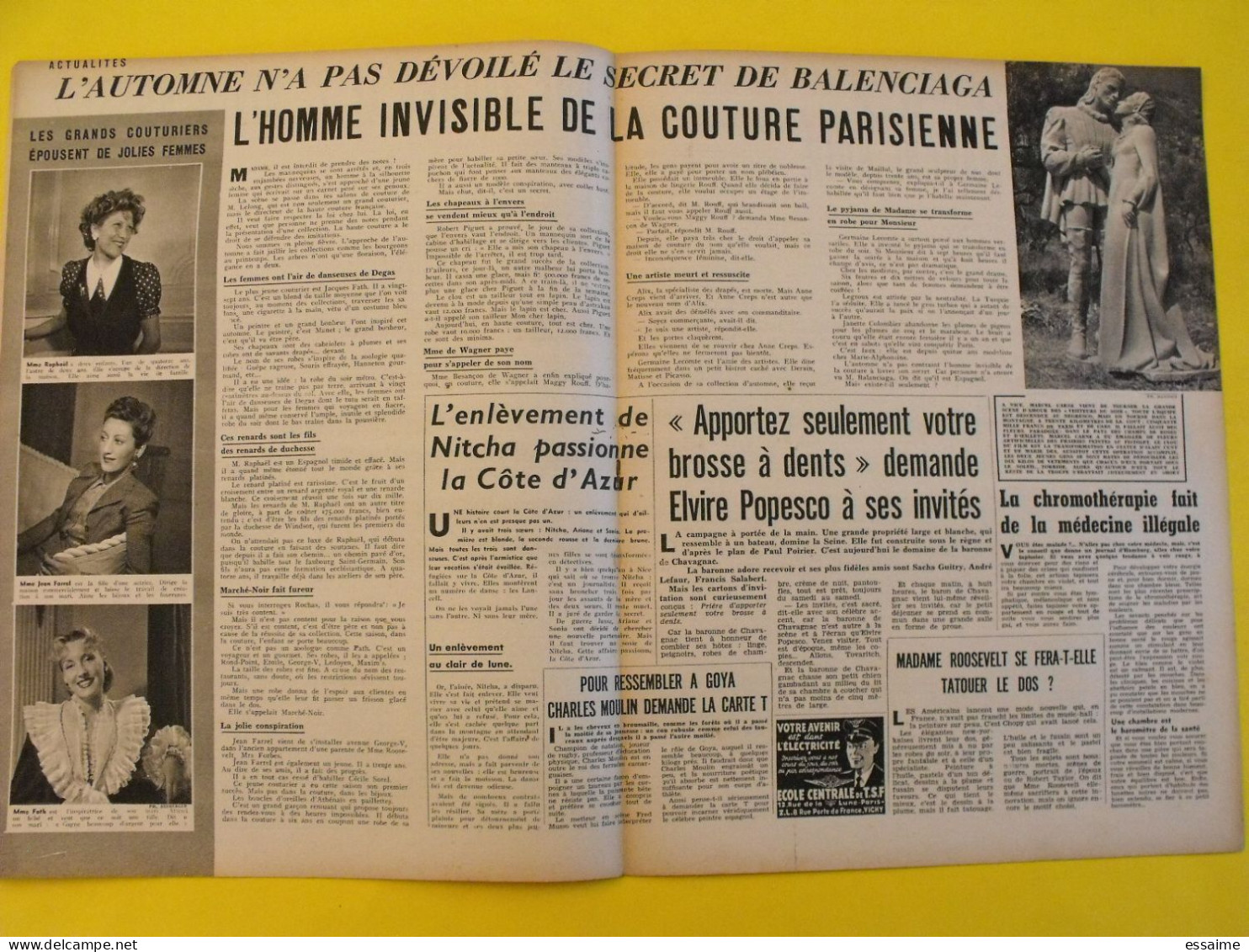 6 revues La semaine de 1942. actualités guerre photos collaboration stalingrad dakar josseline gael tobrouk moscou