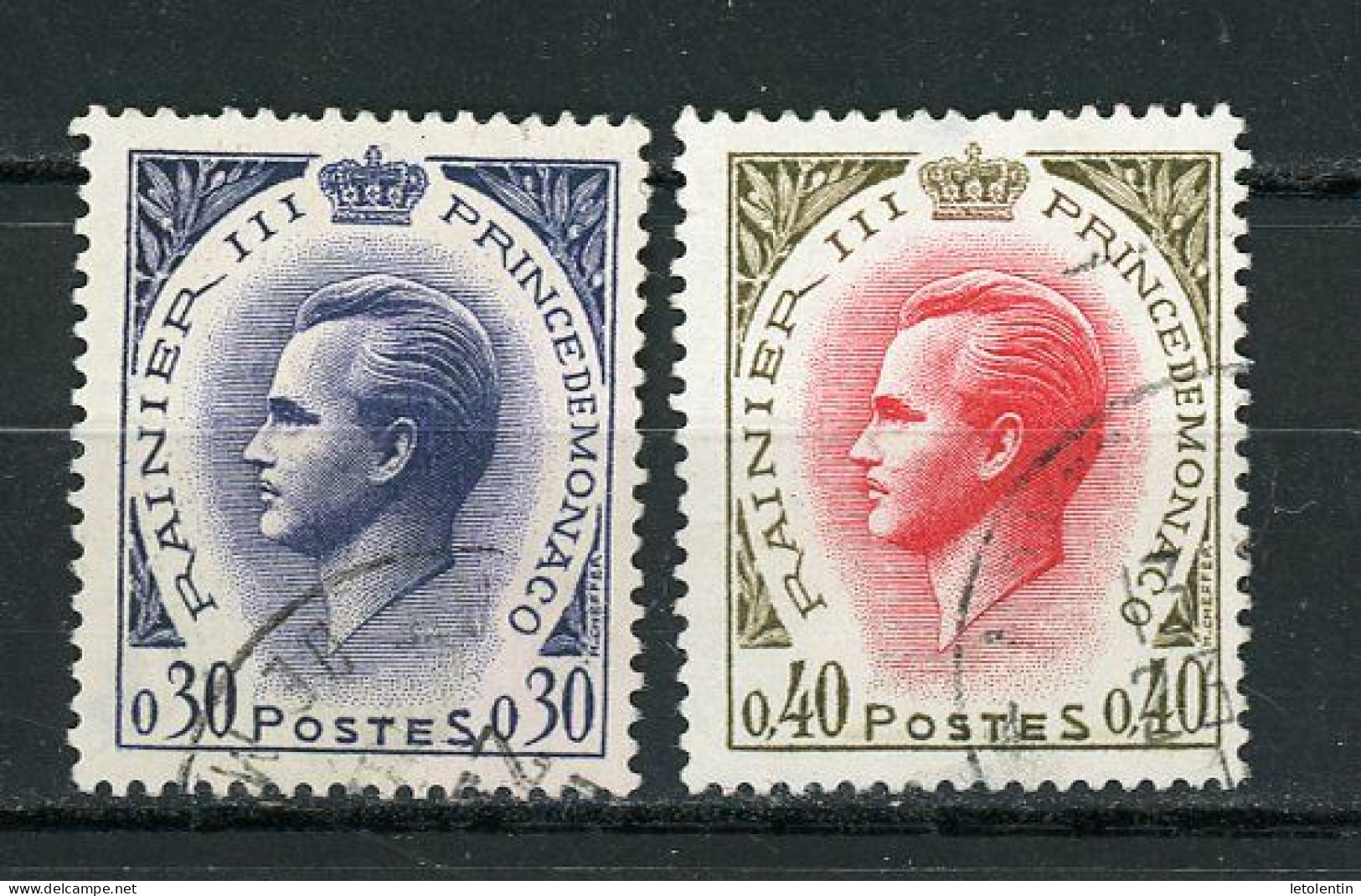 MONACO: - RAINIER III - N° Yvert 545+772 Obli. - Used Stamps