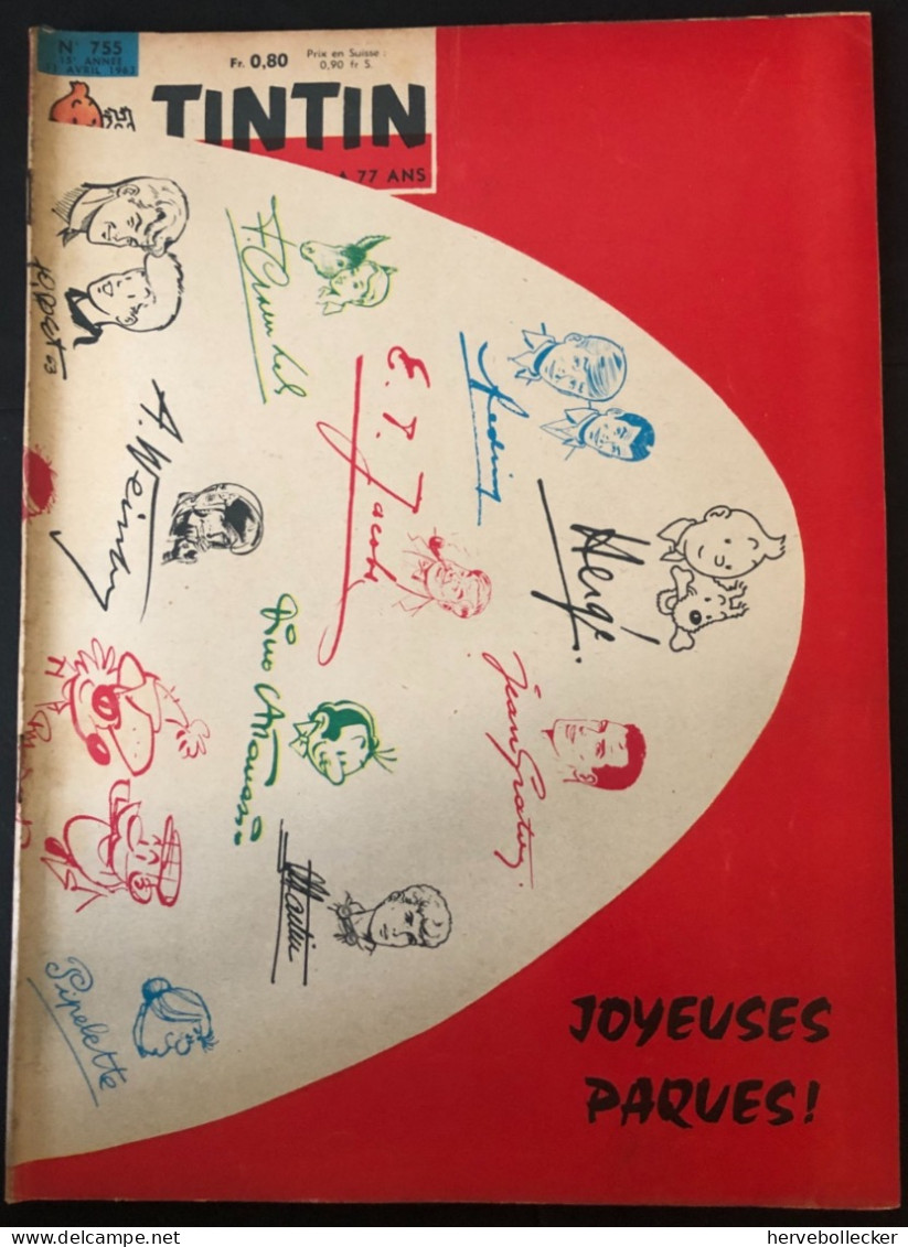 TINTIN Le Journal Des Jeunes N° 755 - 1963 - Tintin