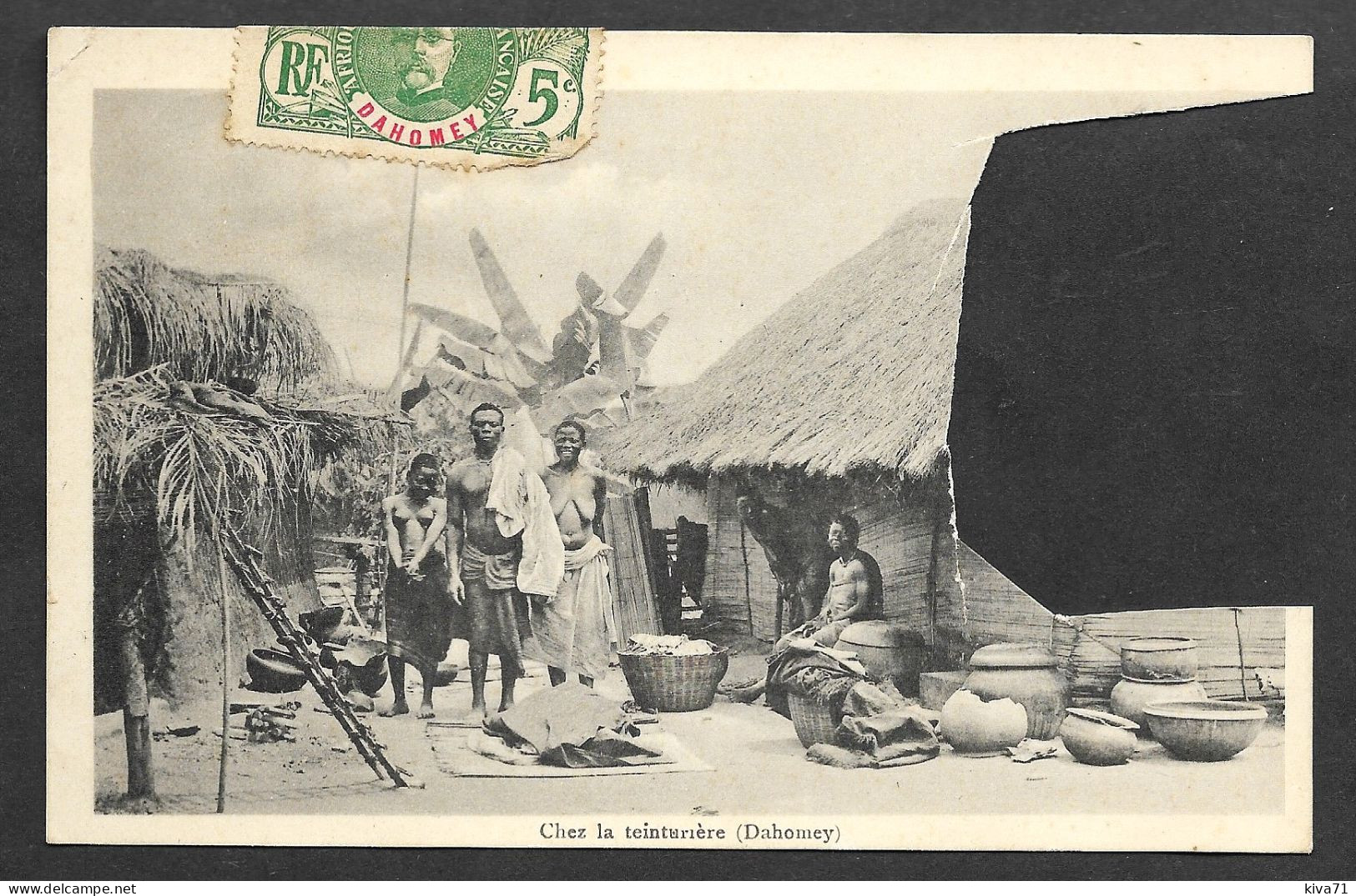 DAHOMEY  " Chez La Teinturière "   1909 - Dahome