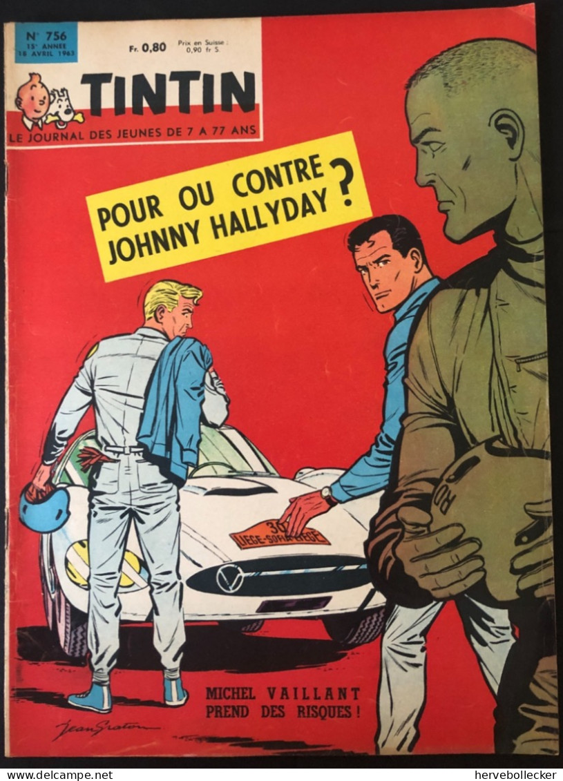 TINTIN Le Journal Des Jeunes N° 756 - 1963 - Tintin