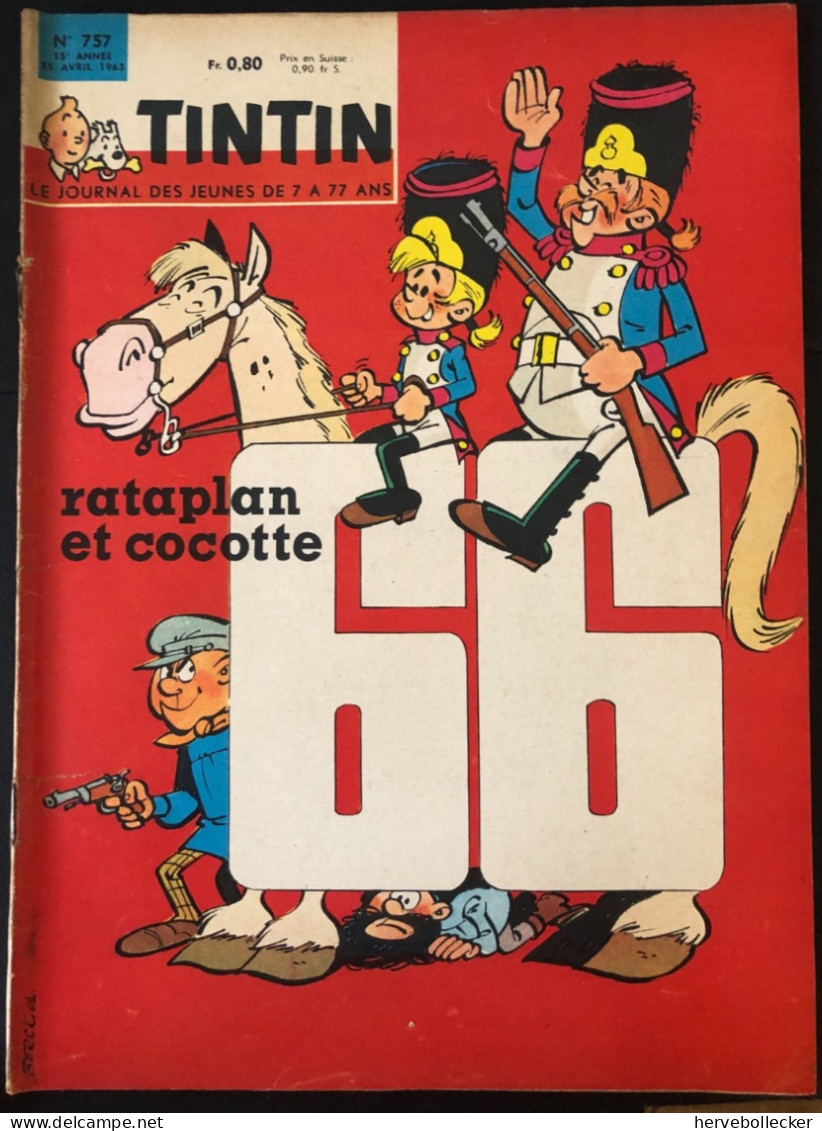 TINTIN Le Journal Des Jeunes N° 757 - 1963 - Tintin