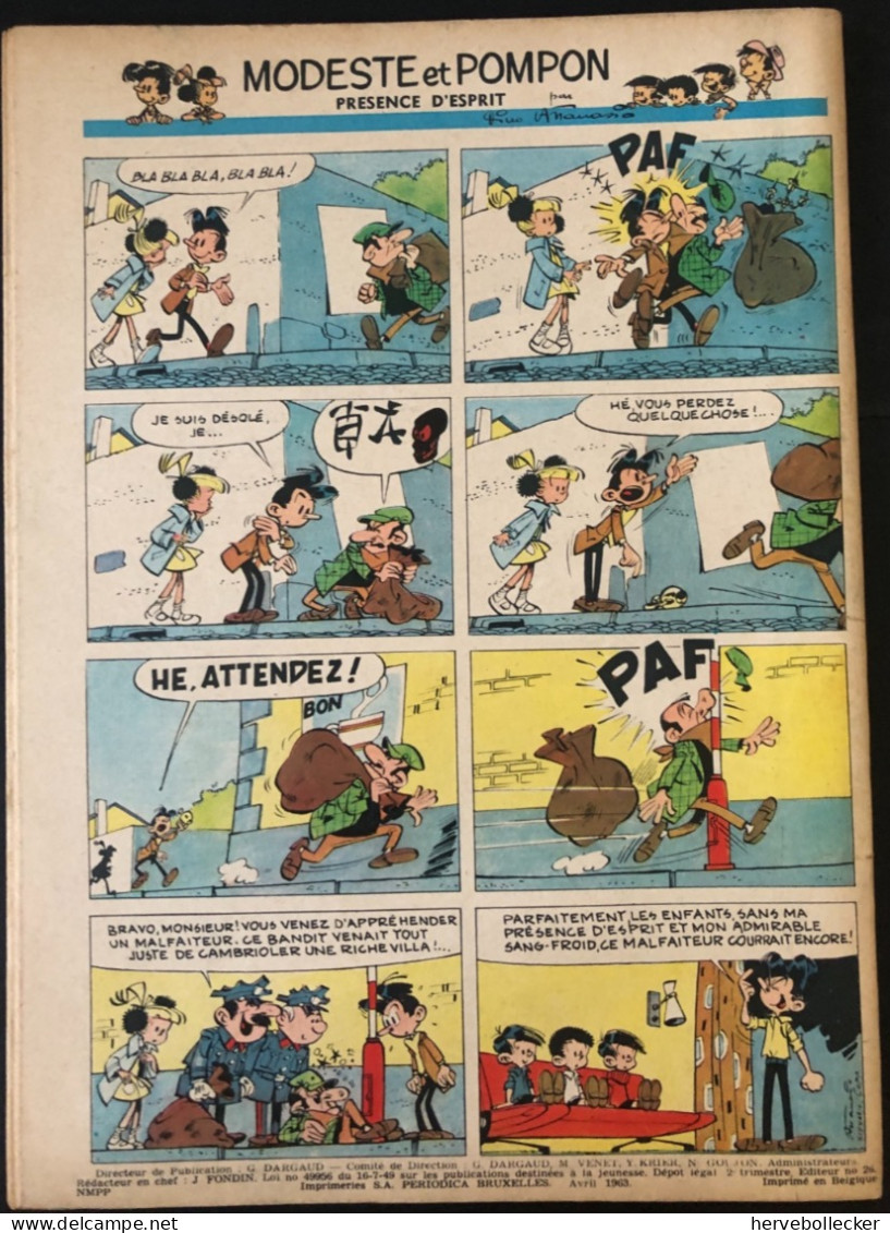 TINTIN Le Journal Des Jeunes N° 757 - 1963 - Tintin