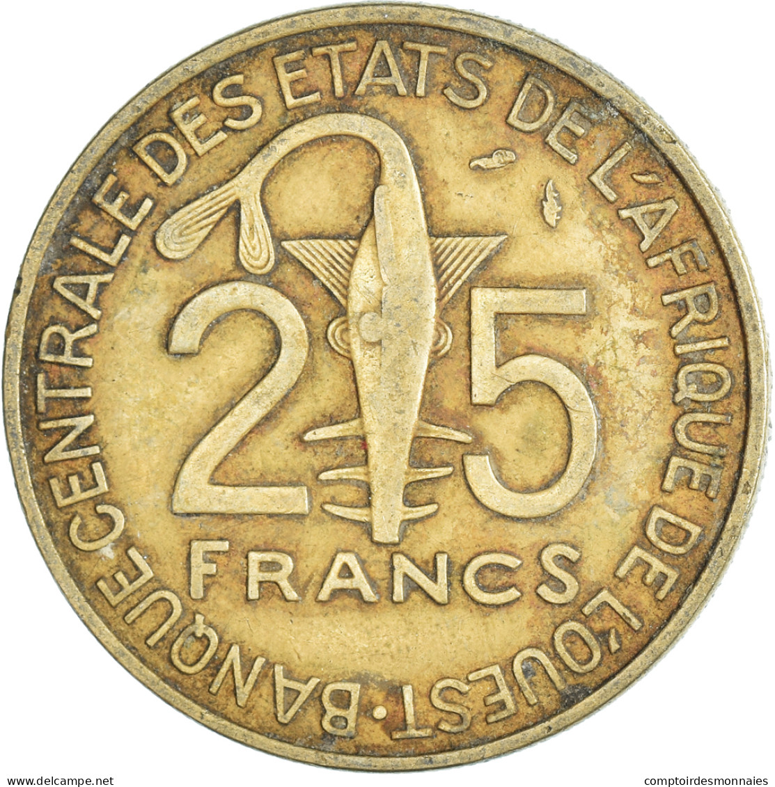 Monnaie, Communauté économique Des États De L'Afrique De L'Ouest, 25 Francs - Costa D'Avorio