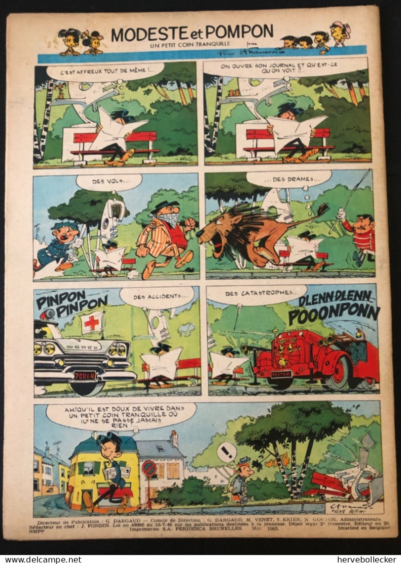 TINTIN Le Journal Des Jeunes N° 758 - 1963 - Tintin