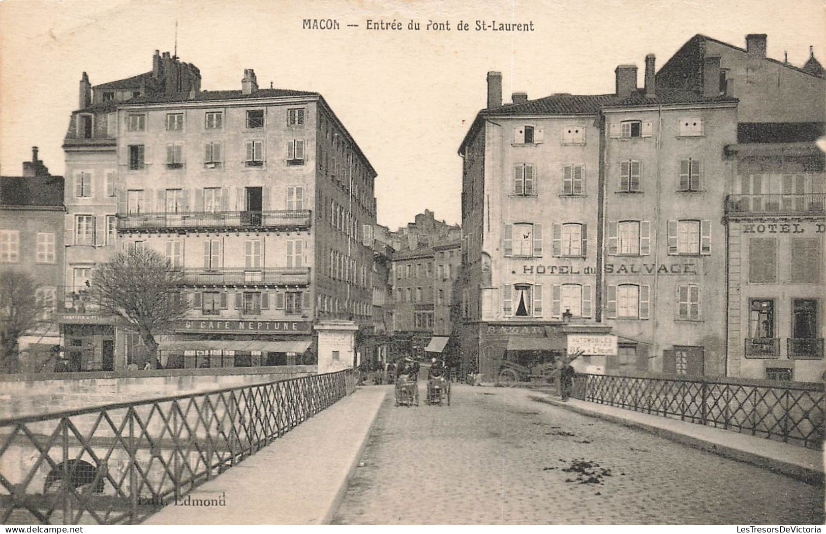 FRANCE - Macon - Entrée Du Pont De Saint Laurent - Animé - Carte Postale Ancienne - Macon