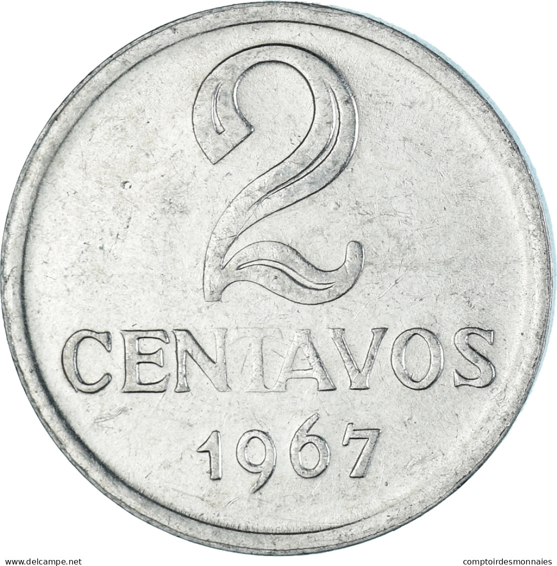 Monnaie, Brésil, 2 Centavos, 1967 - Brasil