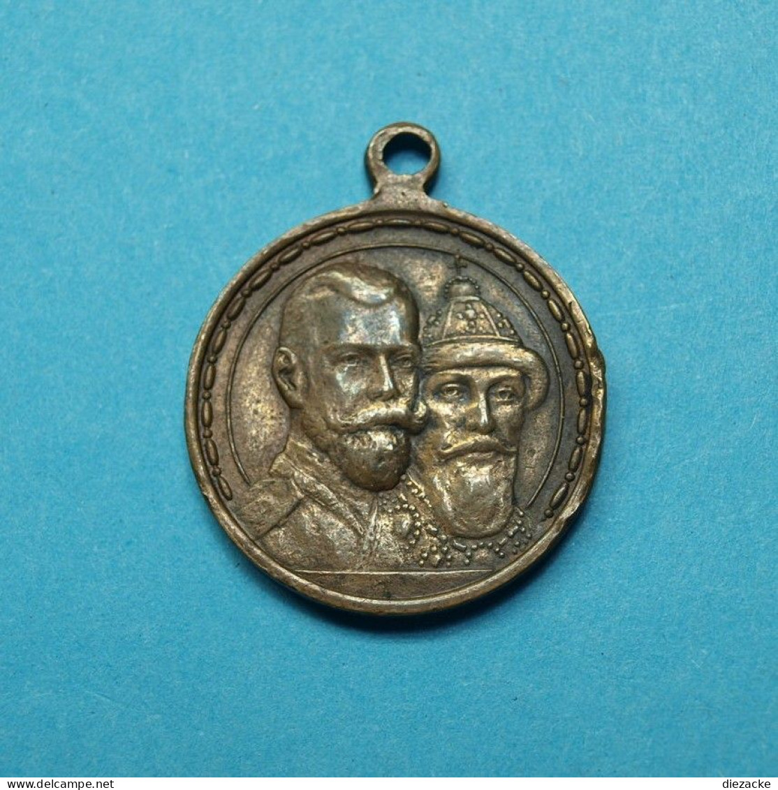 Russland 1913 Medaille Zar Nikolaj II. Und Michail I. (MZ1014 - Zonder Classificatie