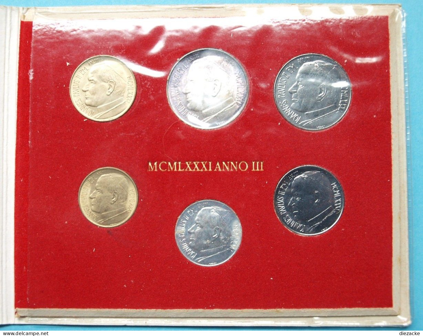 Vatikan 1981 KMS 10 - 500 Lire Im Folder (EM769 - Vaticano (Ciudad Del)