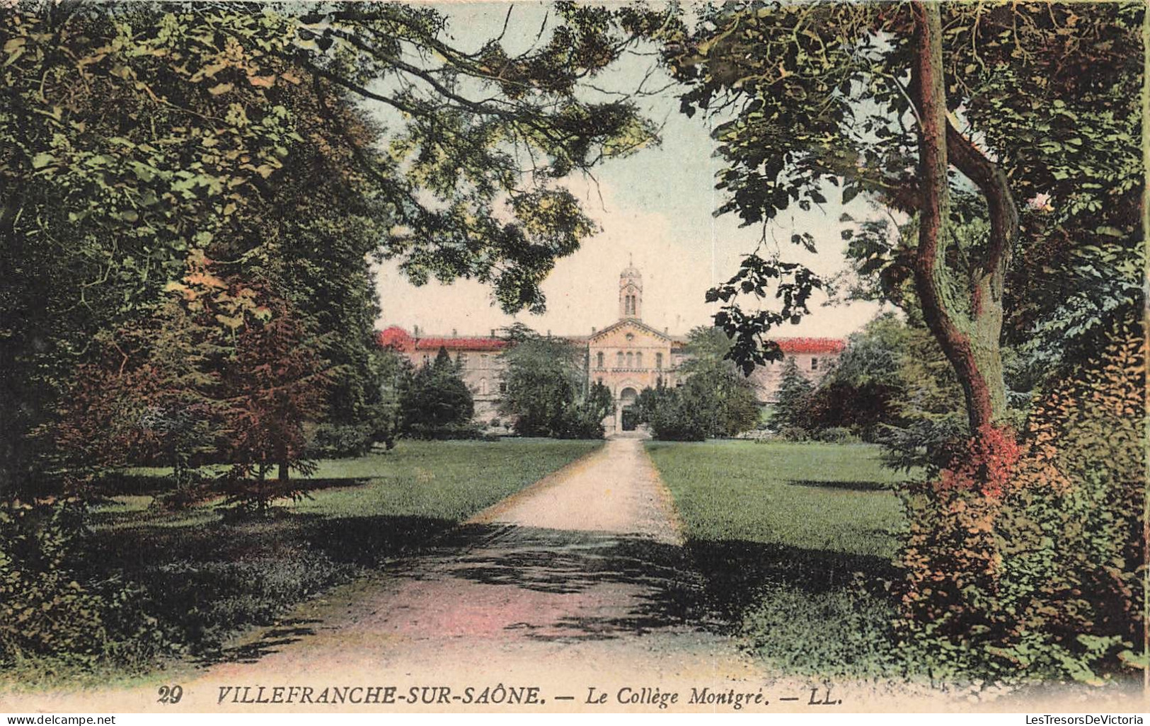 FRANCE - Villefranche Sur Saône - Vue Sur Le Collège Montgré - LL - Colorisé - Carte Postale Ancienne - Villefranche-sur-Saone