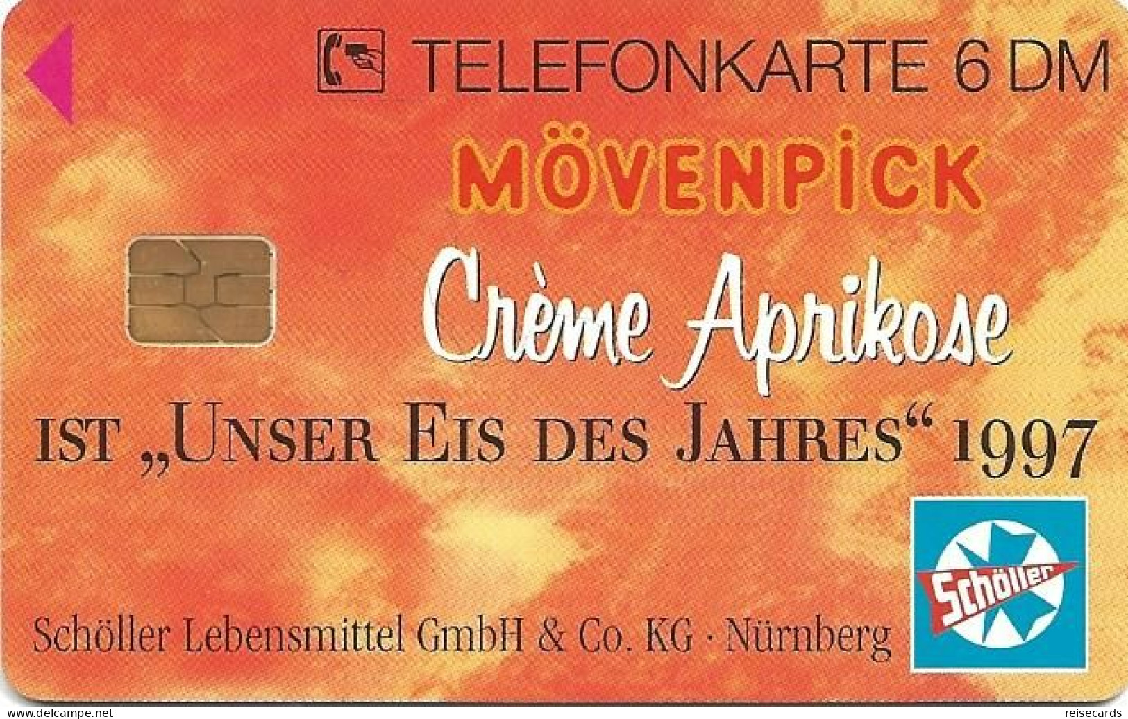 Germany: O 013 01.97 Mövenpick Crème Aprikose. Mnt - O-Series: Kundenserie Vom Sammlerservice Ausgeschlossen