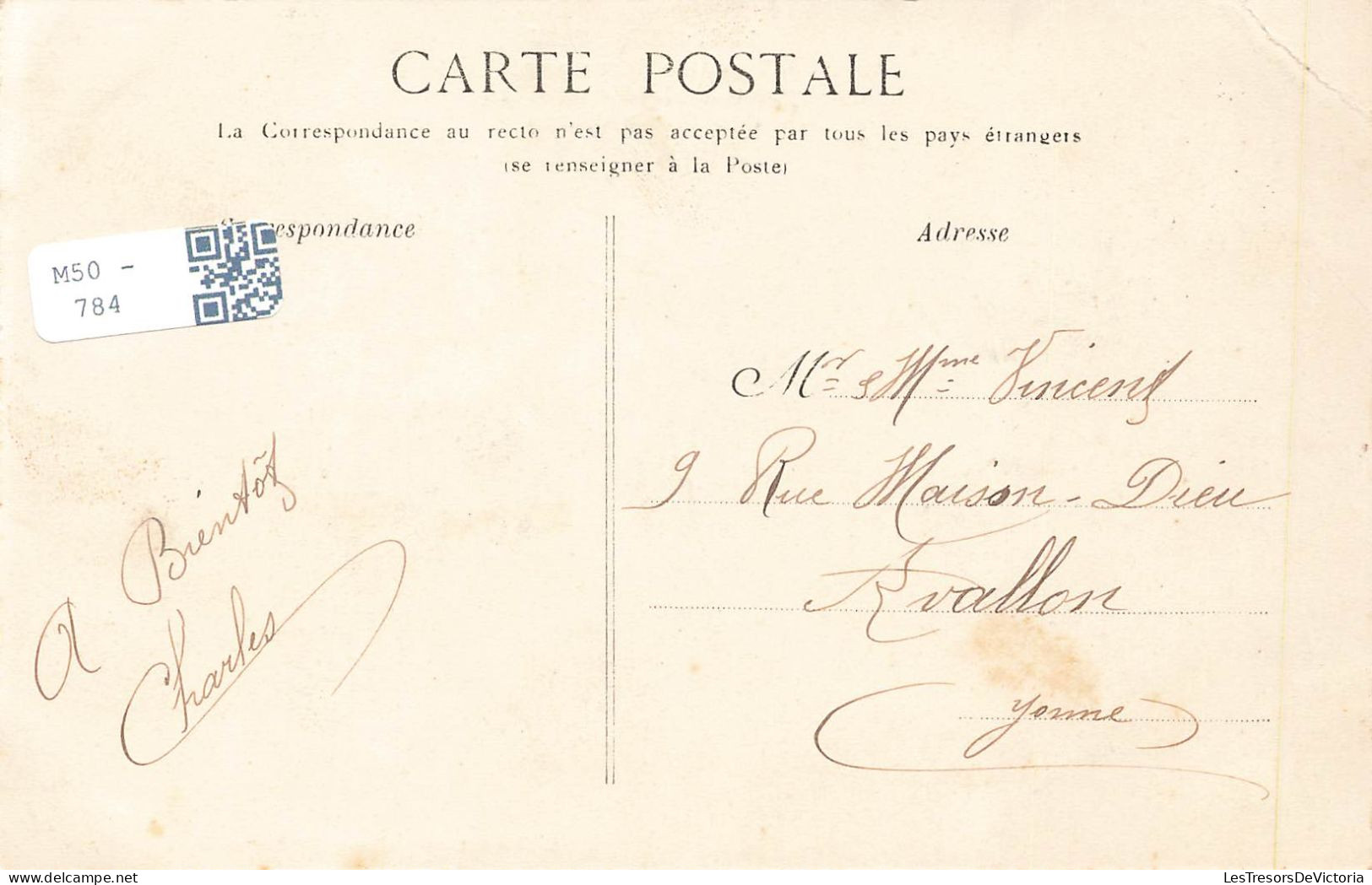 FRANCE - Clamecy - Vue Du Beuvron - Prise De La Passerelle Des Ponts Verts - Vue Générale - Carte Postale Ancienne - Clamecy