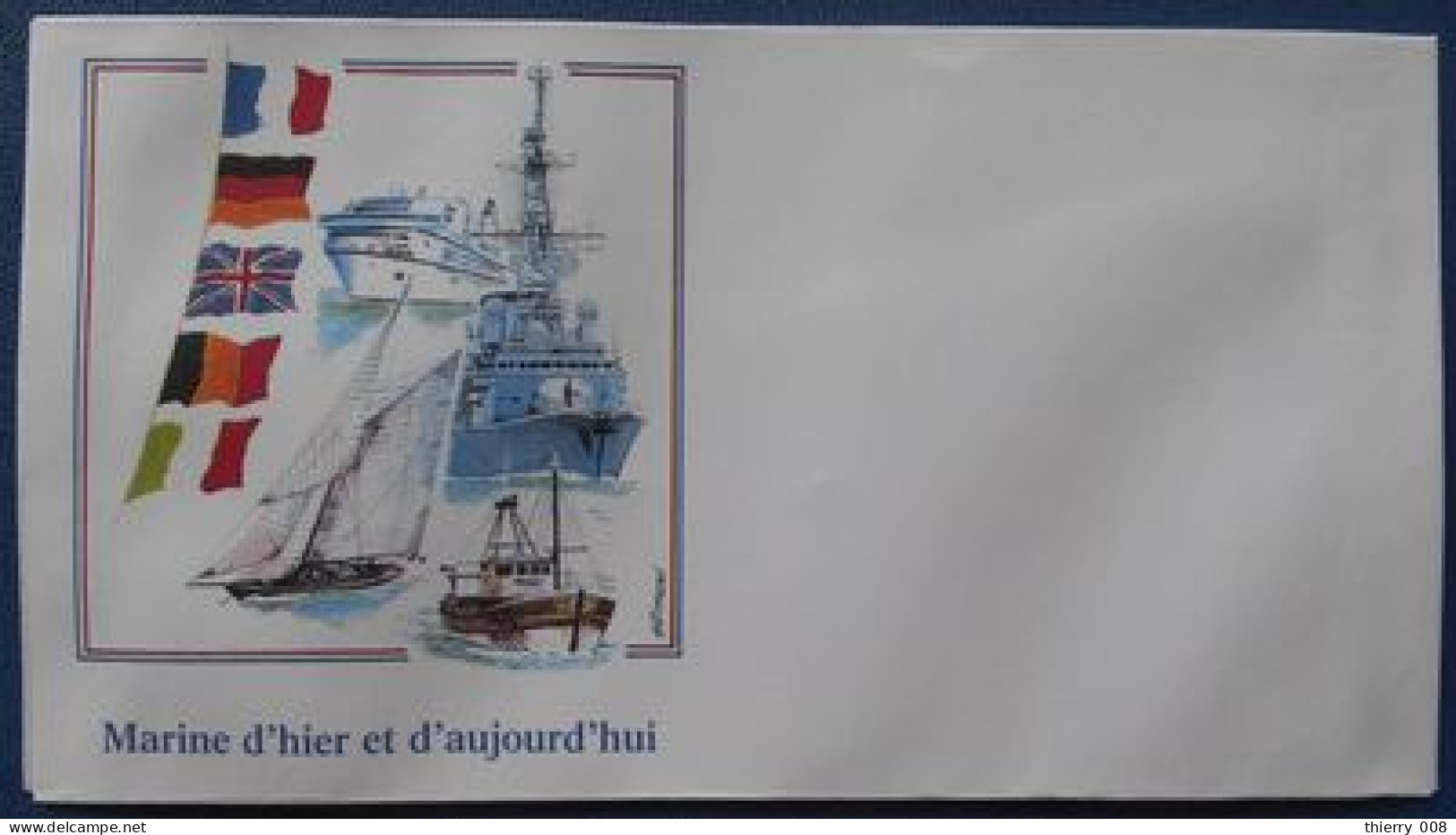 176  Enveloppe Pour Cachet Premier Jour Ou Commémoratif  Marine D'hier Et D'aujourd'hui  Voilier Bateau Pêche Guerre Fer - Barche