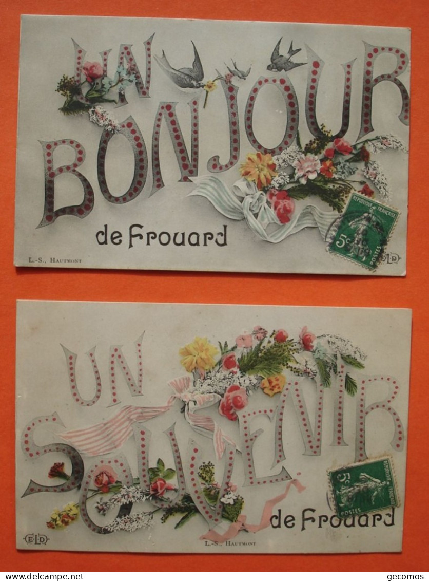 54 - FROUARD - 2 CARTES : Un Bonjour Et Un Souvenir De Frouard - Frouard