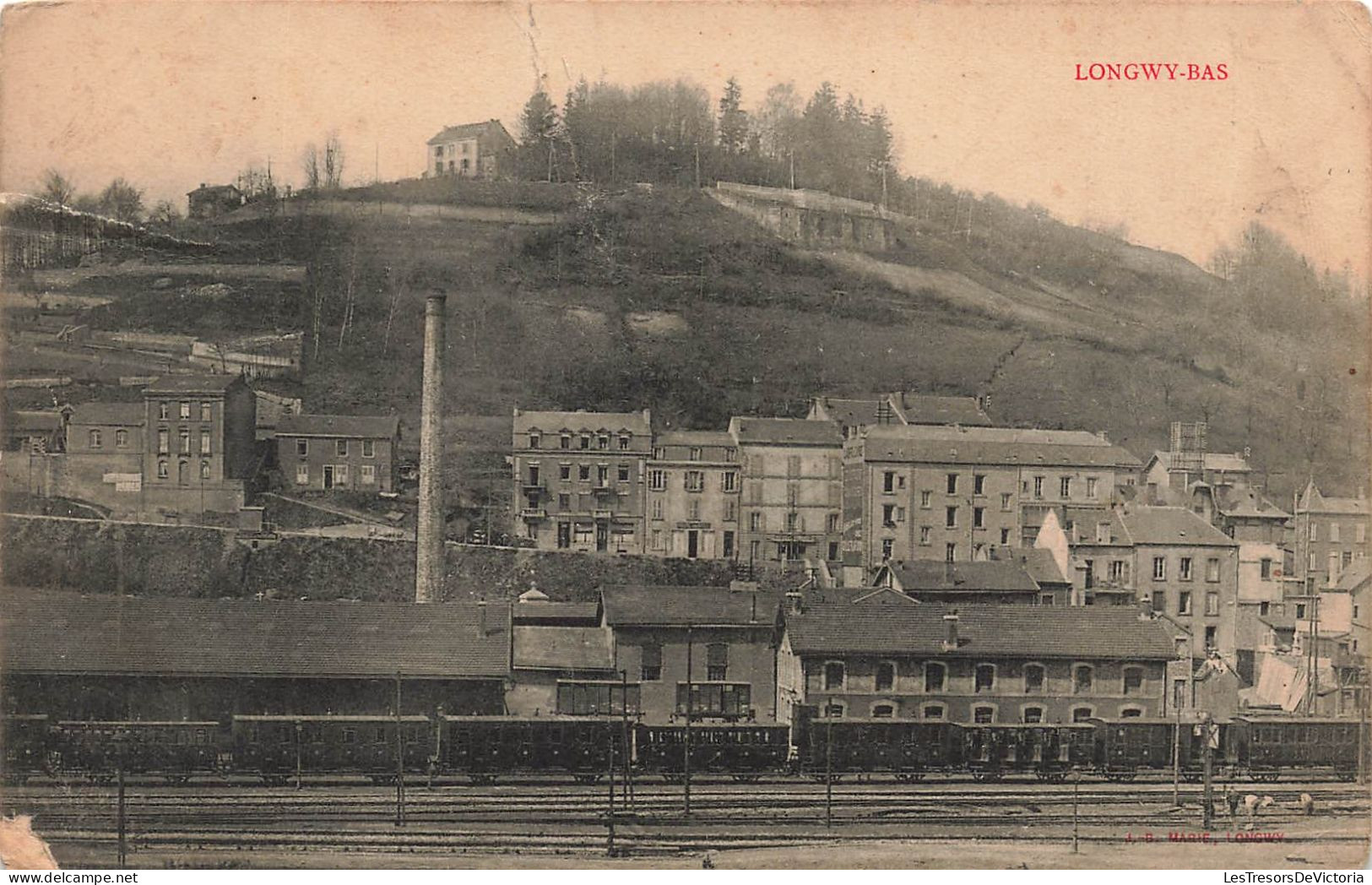 FRANCE - Longwy Bas - Vue Générale - Train - Chemin De Fer - Maisons - Carte Postale Ancienne - Longwy