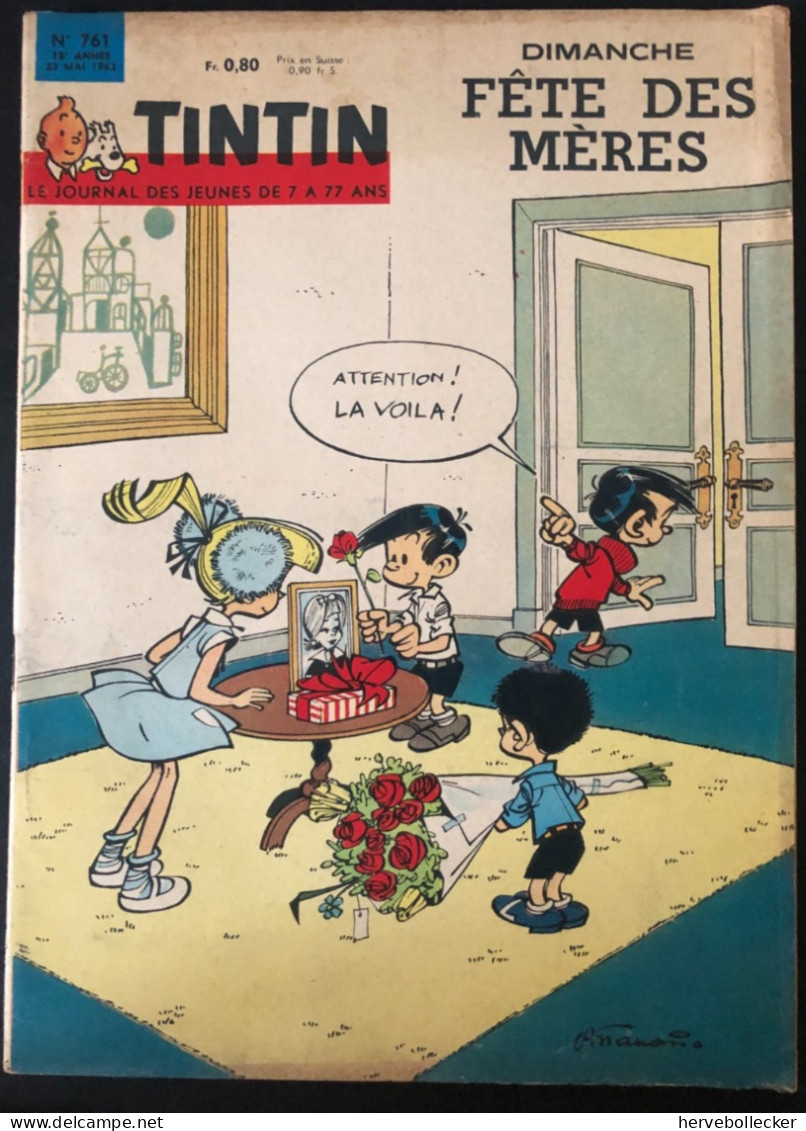 TINTIN Le Journal Des Jeunes N° 761 - 1963 - Tintin