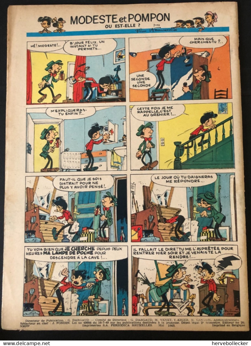 TINTIN Le Journal Des Jeunes N° 761 - 1963 - Tintin
