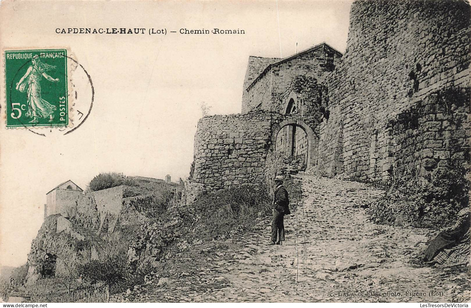 FRANCE - Capdenac Le Haut - Vue Sur Le Chemin Romain - Animé - Carte Postale Ancienne - Sonstige & Ohne Zuordnung