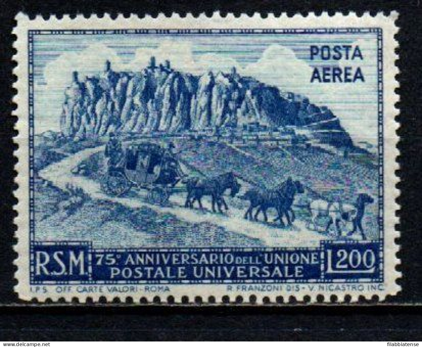 1950 - San Marino PA 82 U.P.U.   ++++++ - Unused Stamps